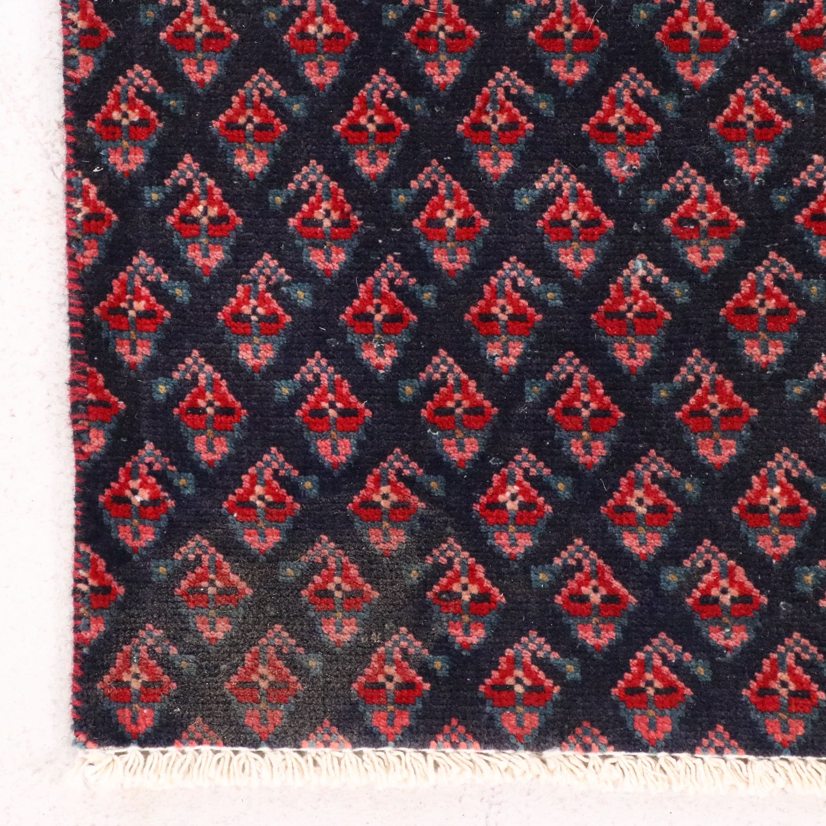 2'5 x 8'5 Hand-Knotted Persian Hamadan Seraband Style Carpet Runner