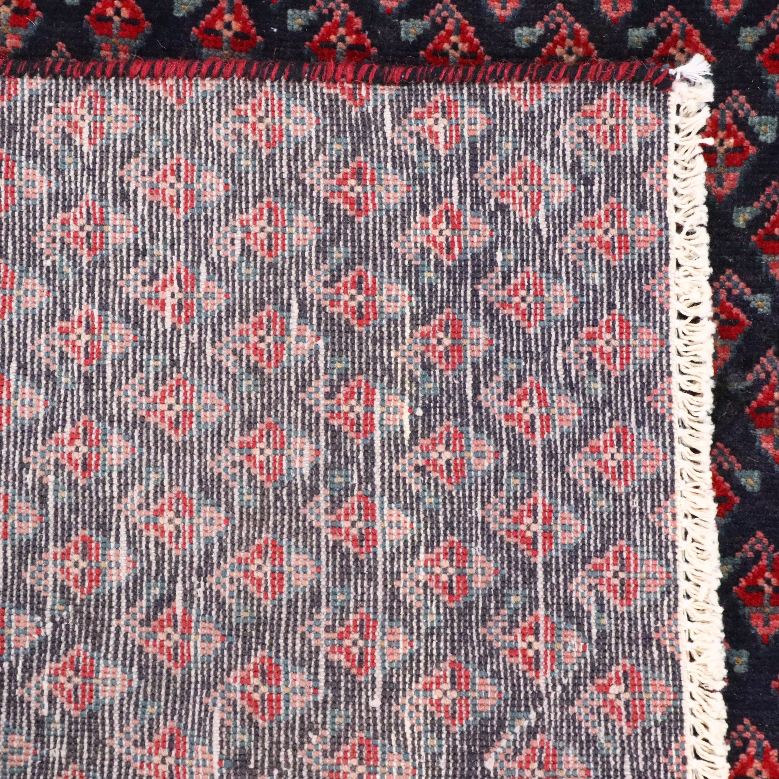 2'5 x 8'5 Hand-Knotted Persian Hamadan Seraband Style Carpet Runner
