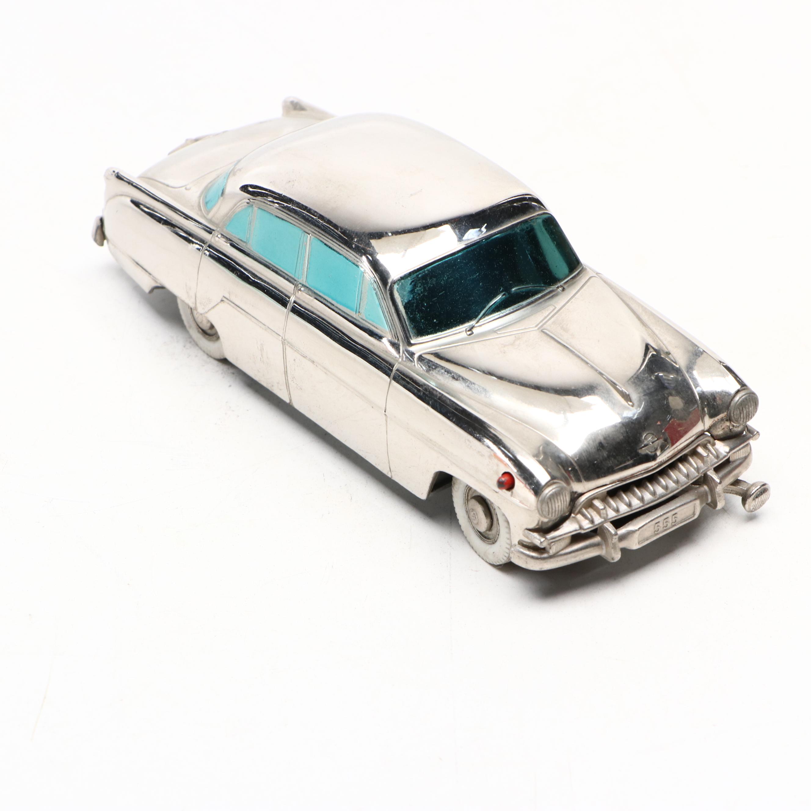 Prameta Opel Kapitan 555 Toy Car and Re-Cord-O Coin Safe, Mid-20th Century