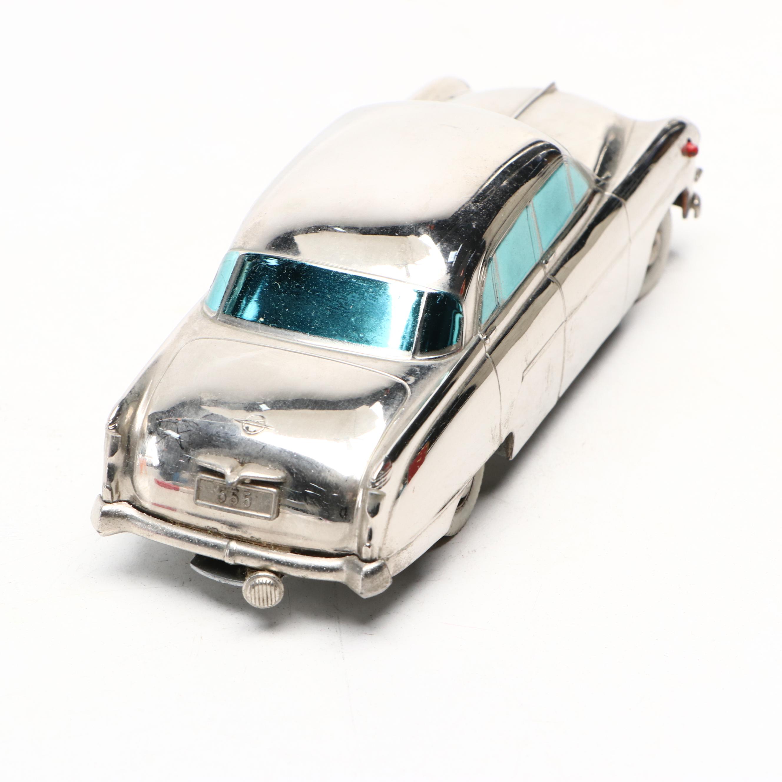 Prameta Opel Kapitan 555 Toy Car and Re-Cord-O Coin Safe, Mid-20th Century