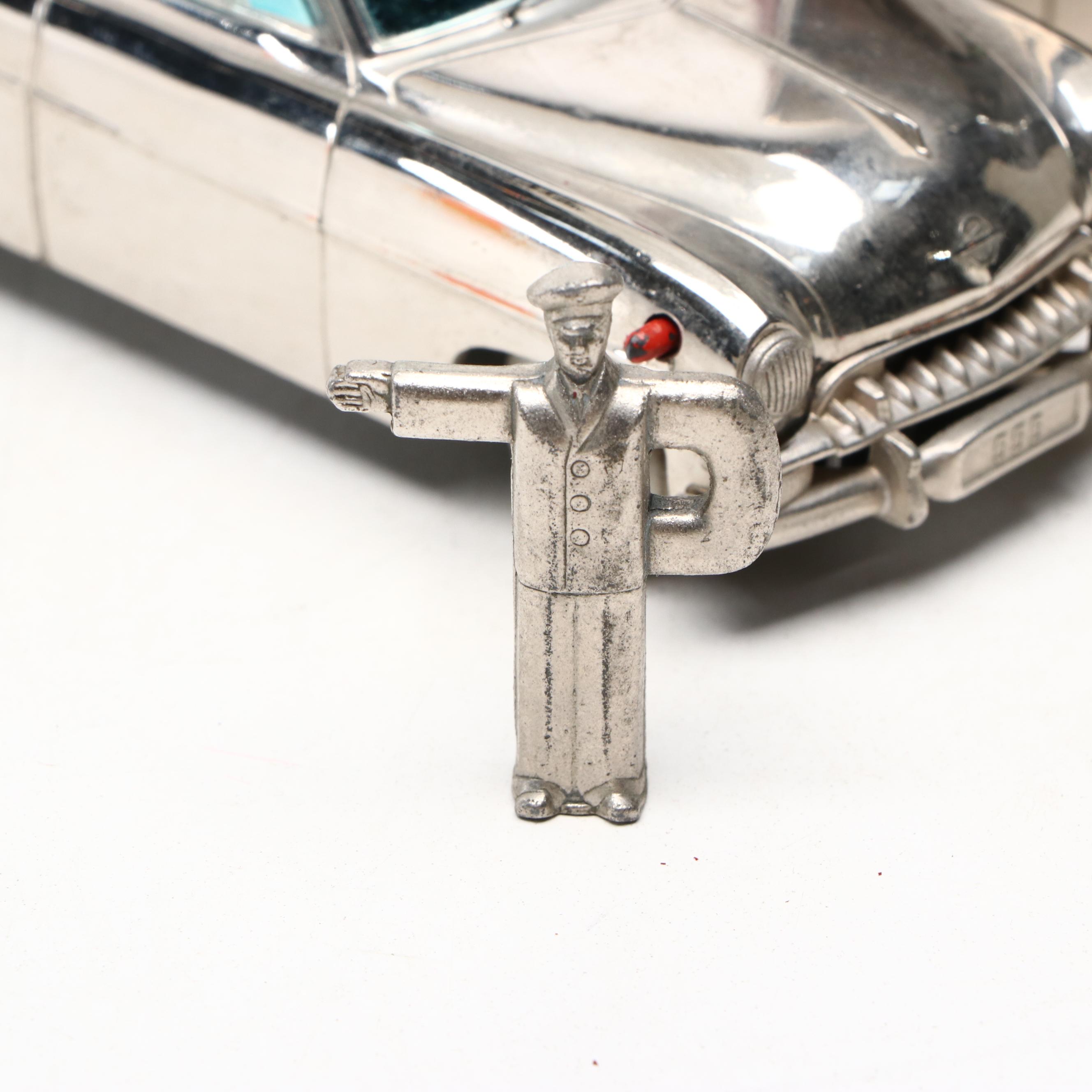 Prameta Opel Kapitan 555 Toy Car and Re-Cord-O Coin Safe, Mid-20th Century