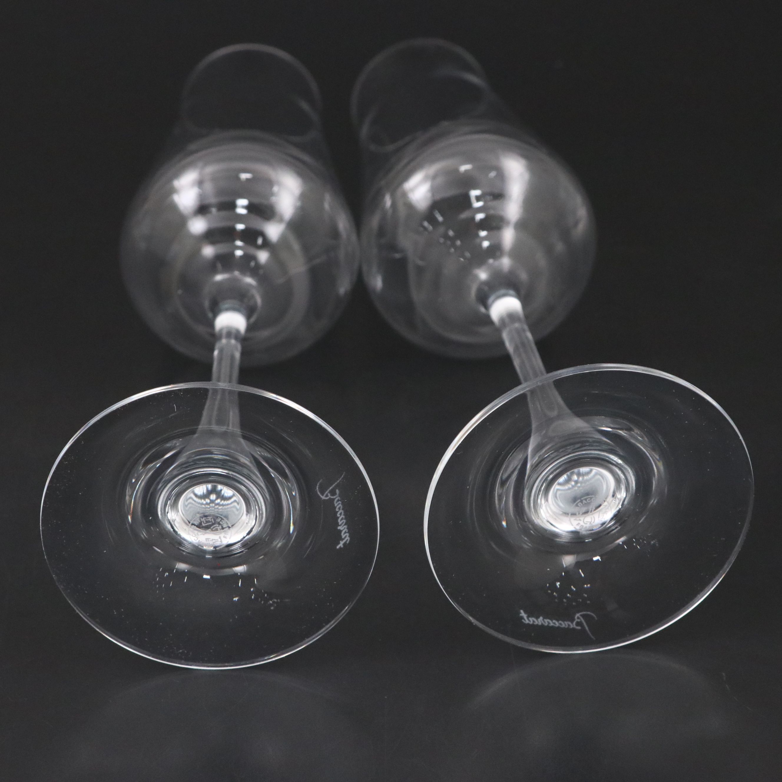 Baccarat "Chateau" Crystal Champagne Flutes