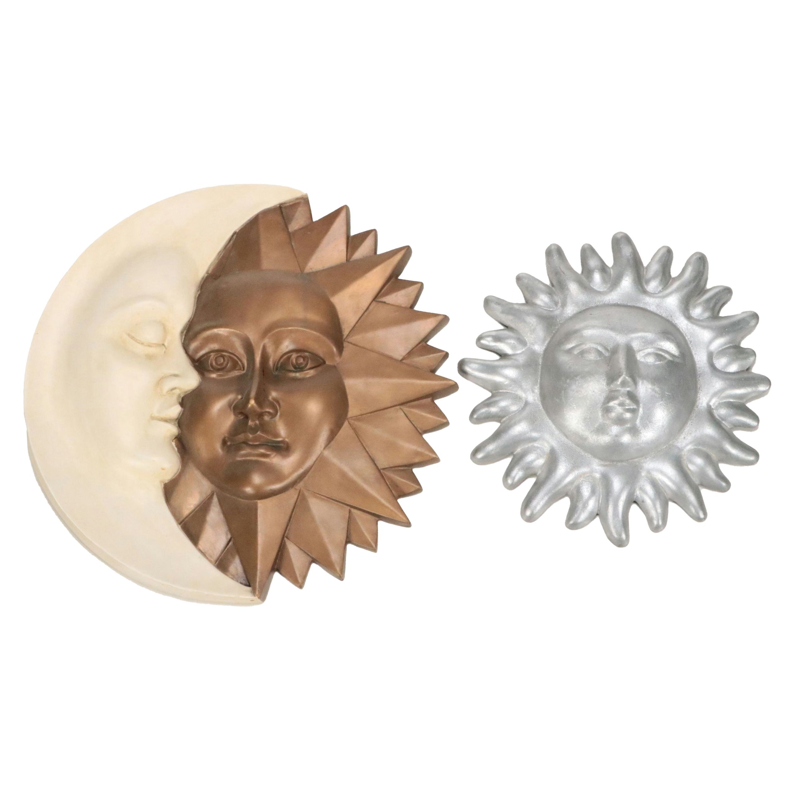 Design Toscano Sun and Moon with Mexican Sun Face Wall Décor