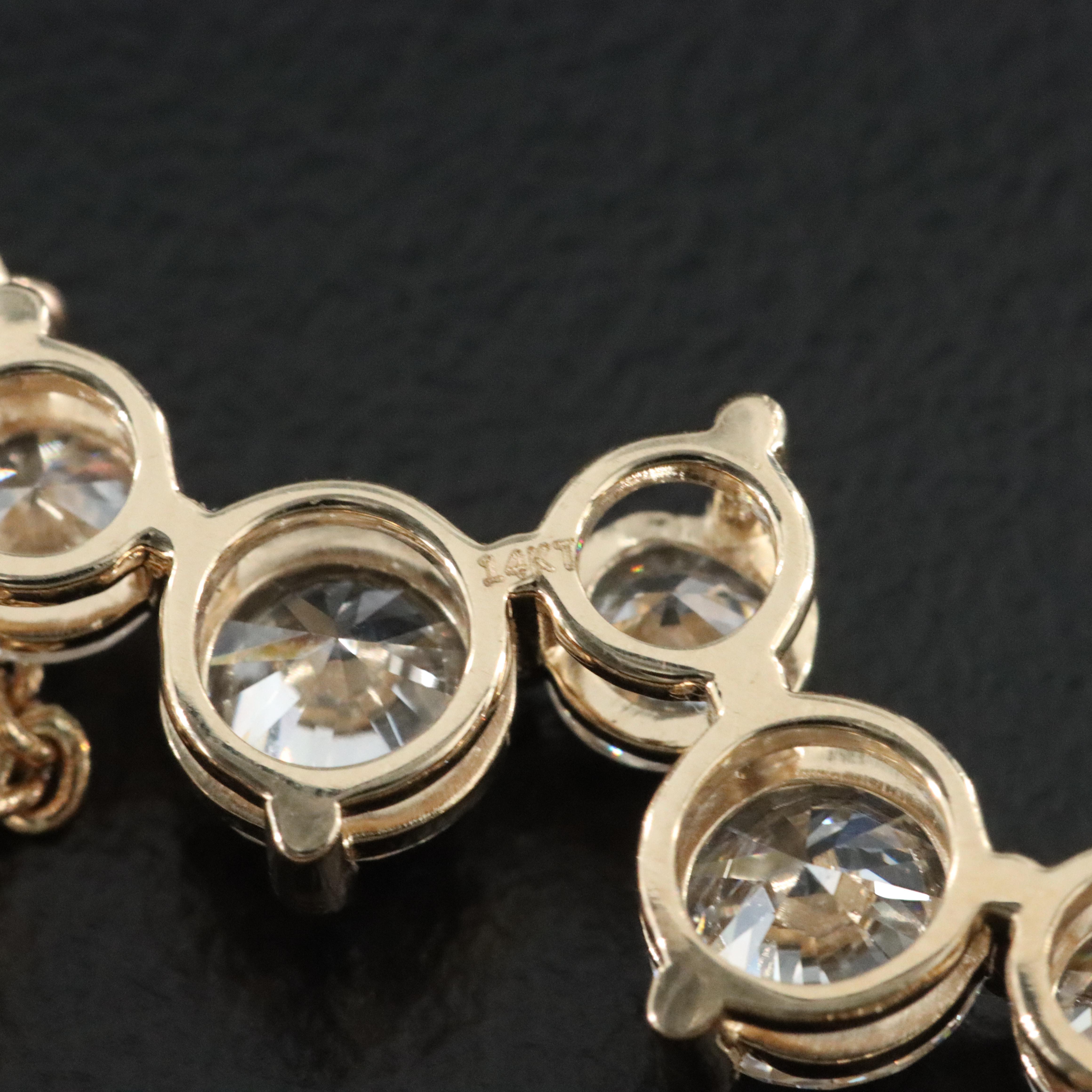 14K 7.70 CTW Lab Grown Diamond Necklace