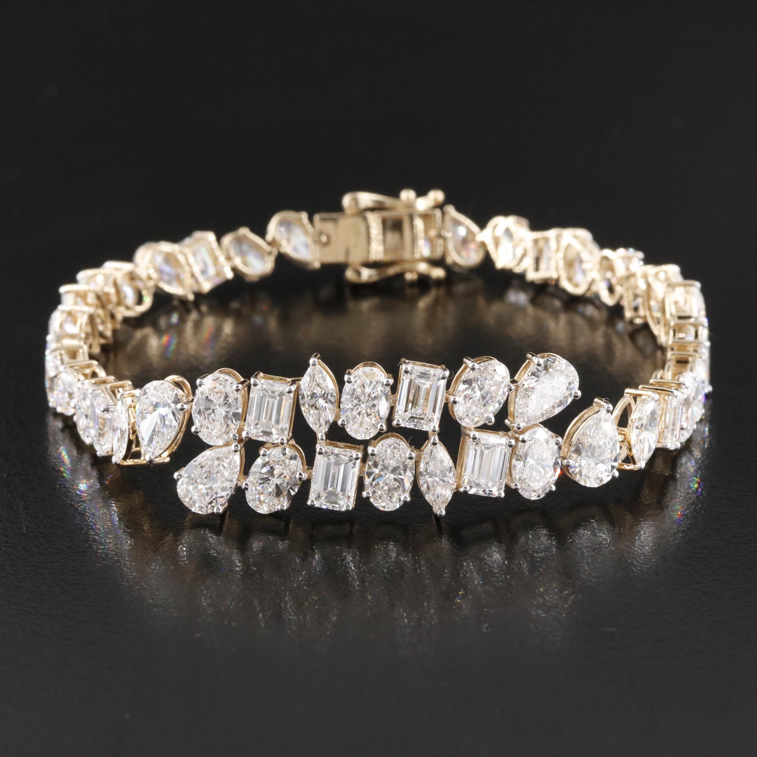 14K 18.42 CTW Lab Grown Diamond Bracelet