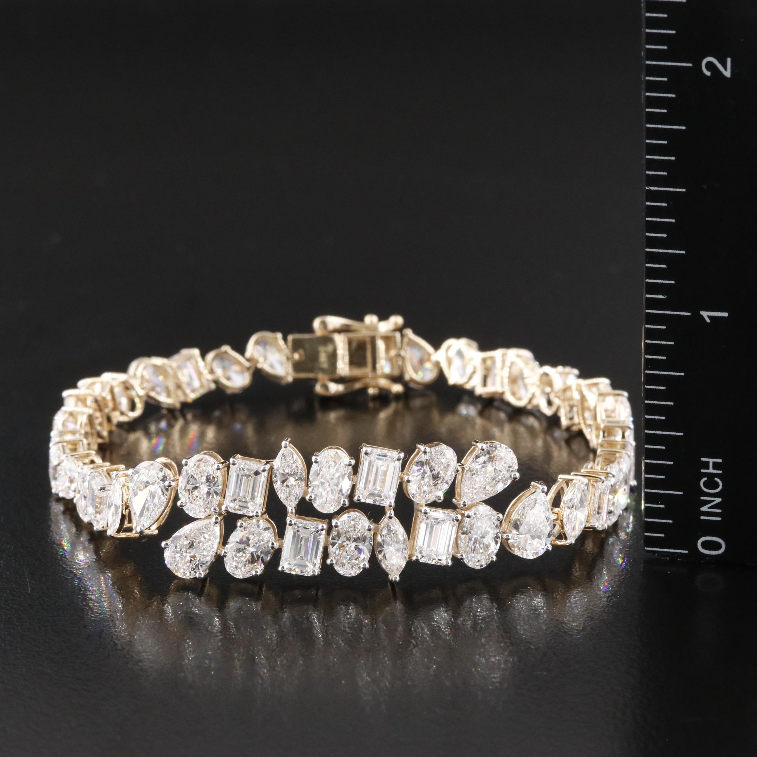 14K 18.42 CTW Lab Grown Diamond Bracelet