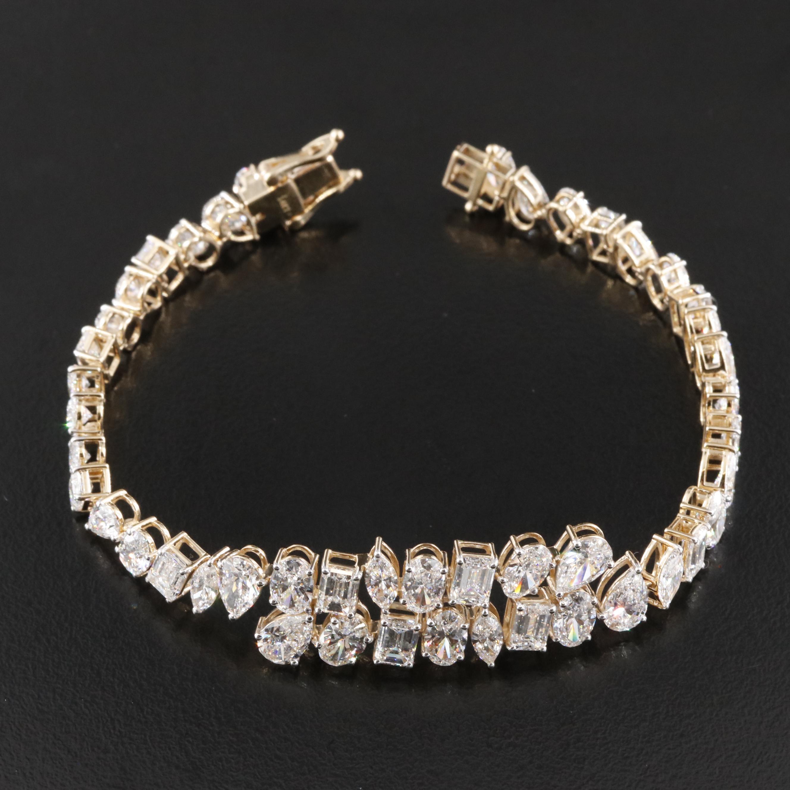 14K 18.42 CTW Lab Grown Diamond Bracelet