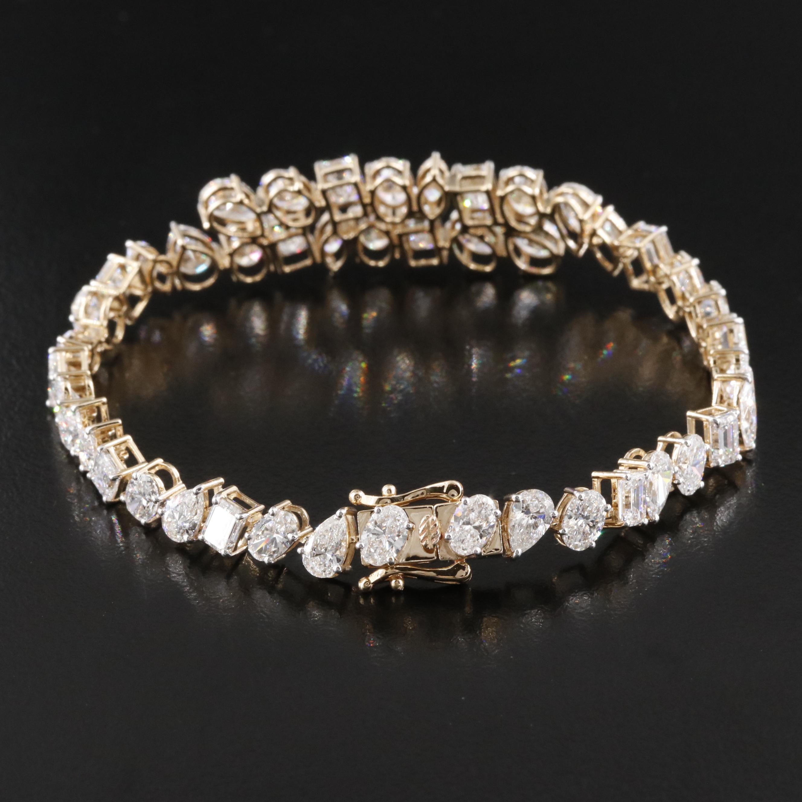 14K 18.42 CTW Lab Grown Diamond Bracelet