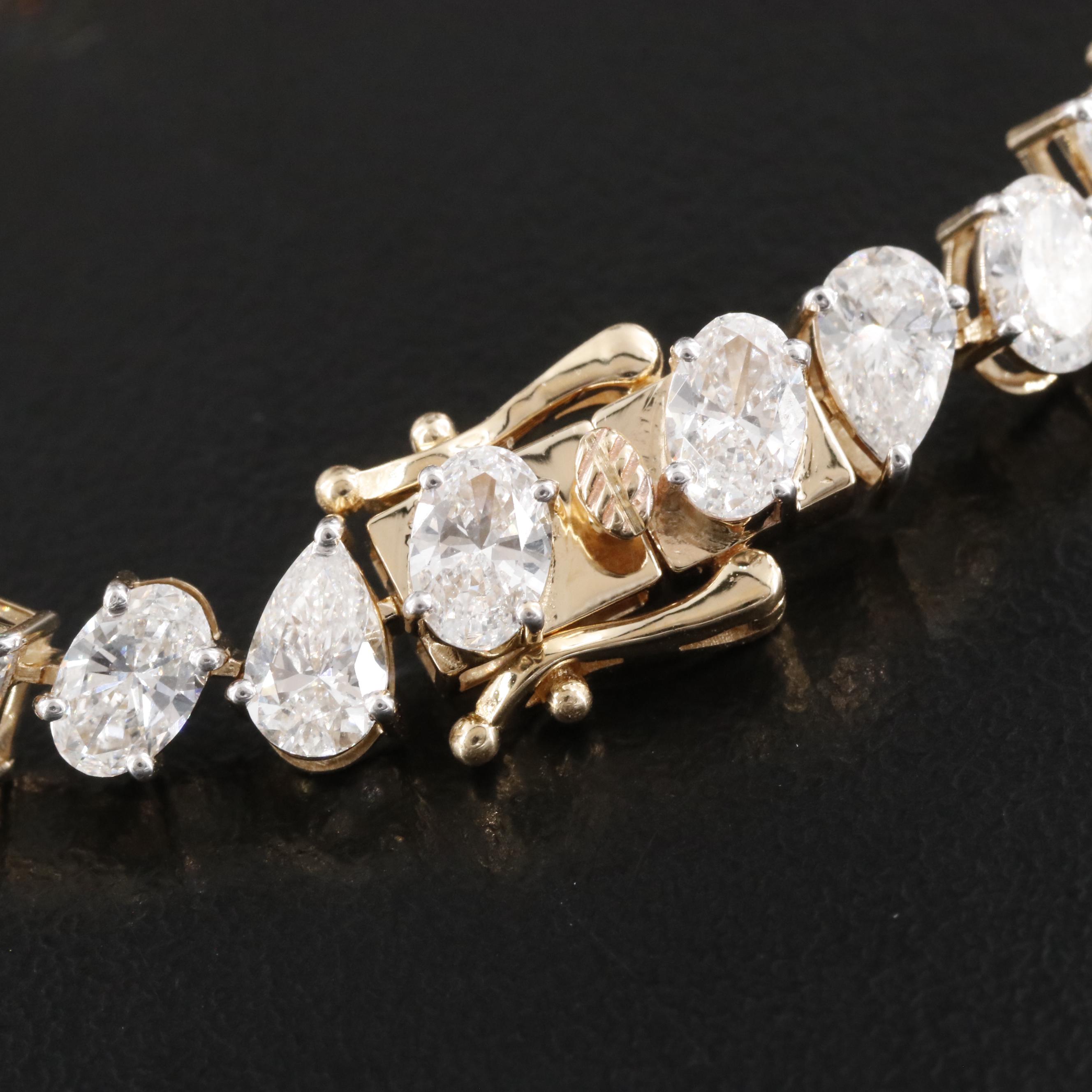 14K 18.42 CTW Lab Grown Diamond Bracelet