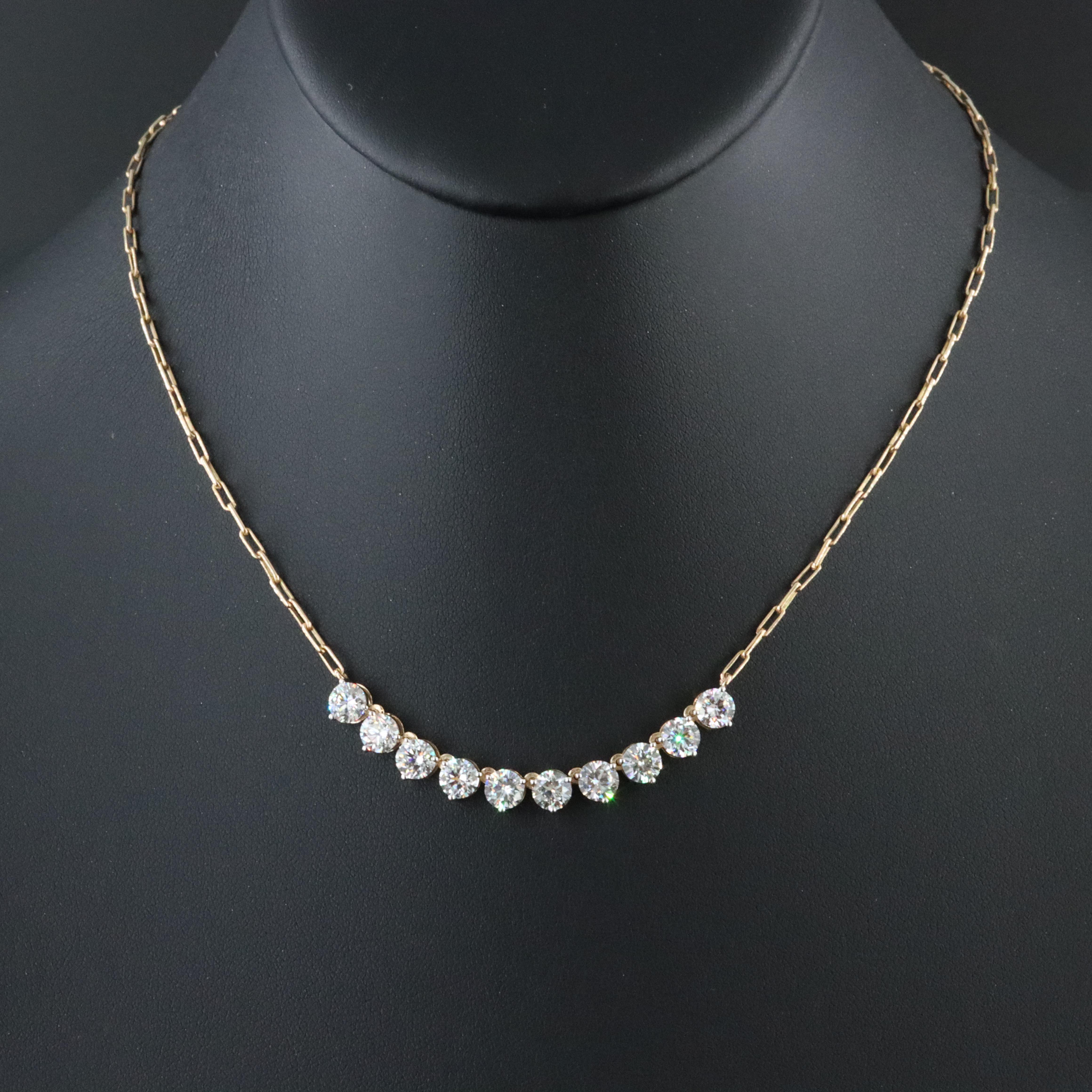 14K 5.08 CTW Lab Grown Diamond Necklace