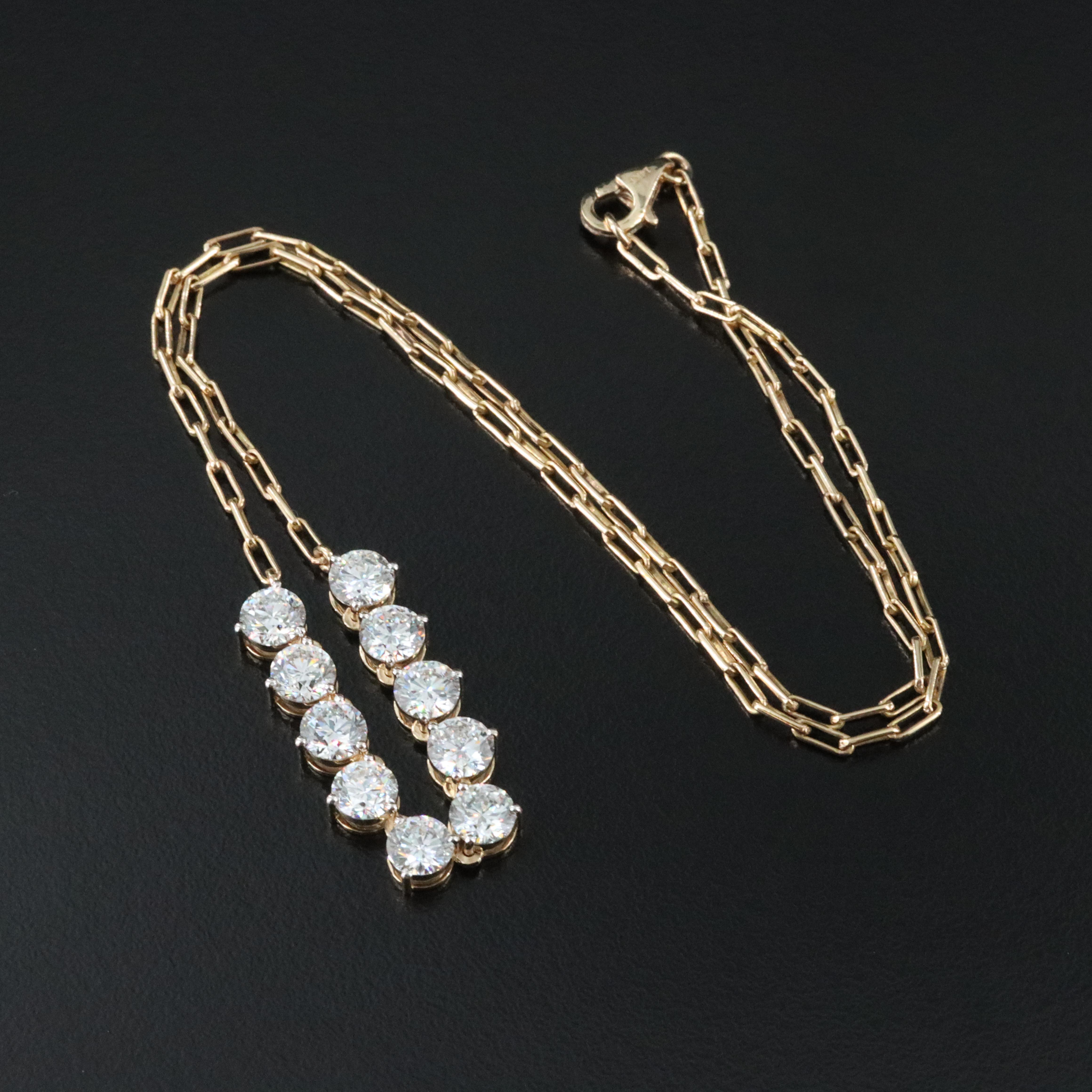 14K 5.08 CTW Lab Grown Diamond Necklace