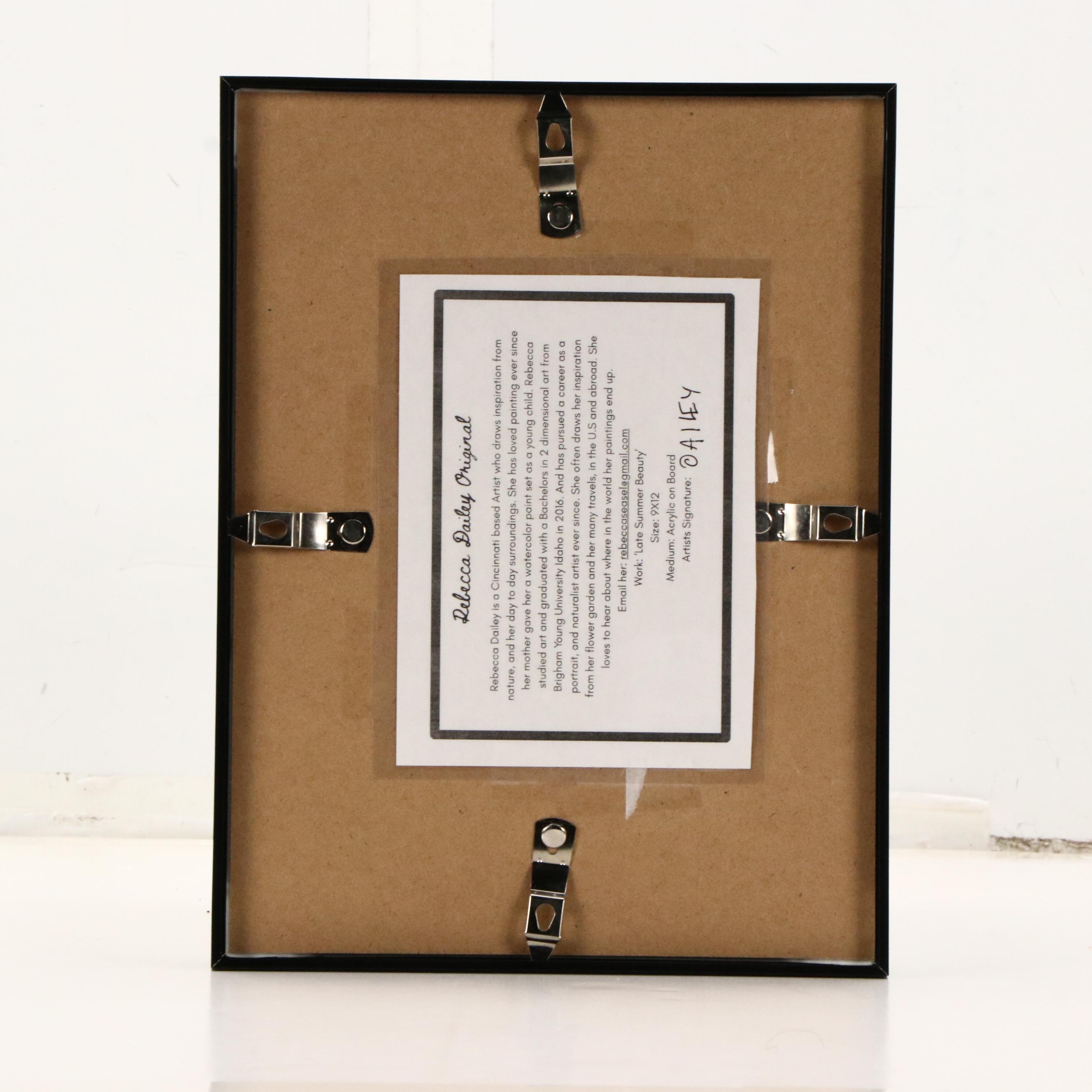 Rebecca Dailey Acrylic Painting  "Late Summer Beauty"