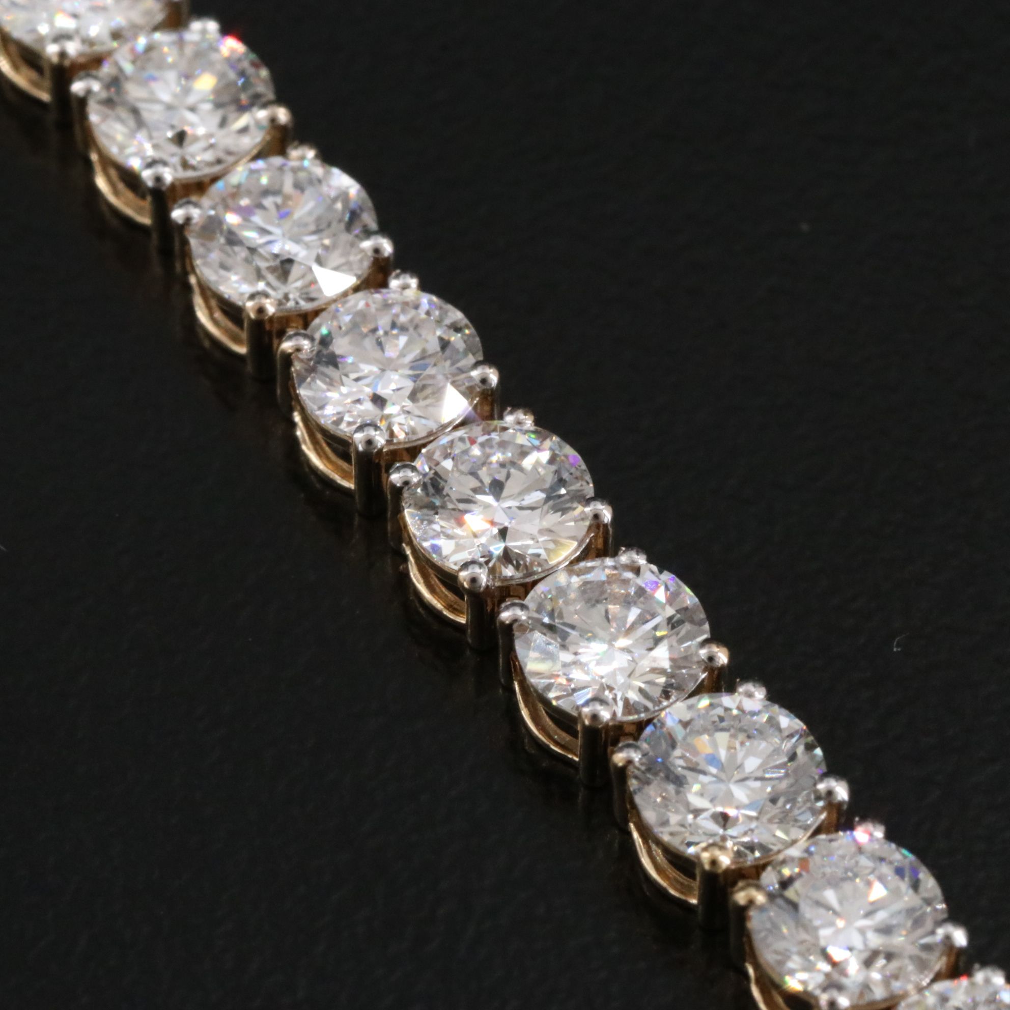 14K 13.82 CTW Lab Grown Diamond Line Bracelet