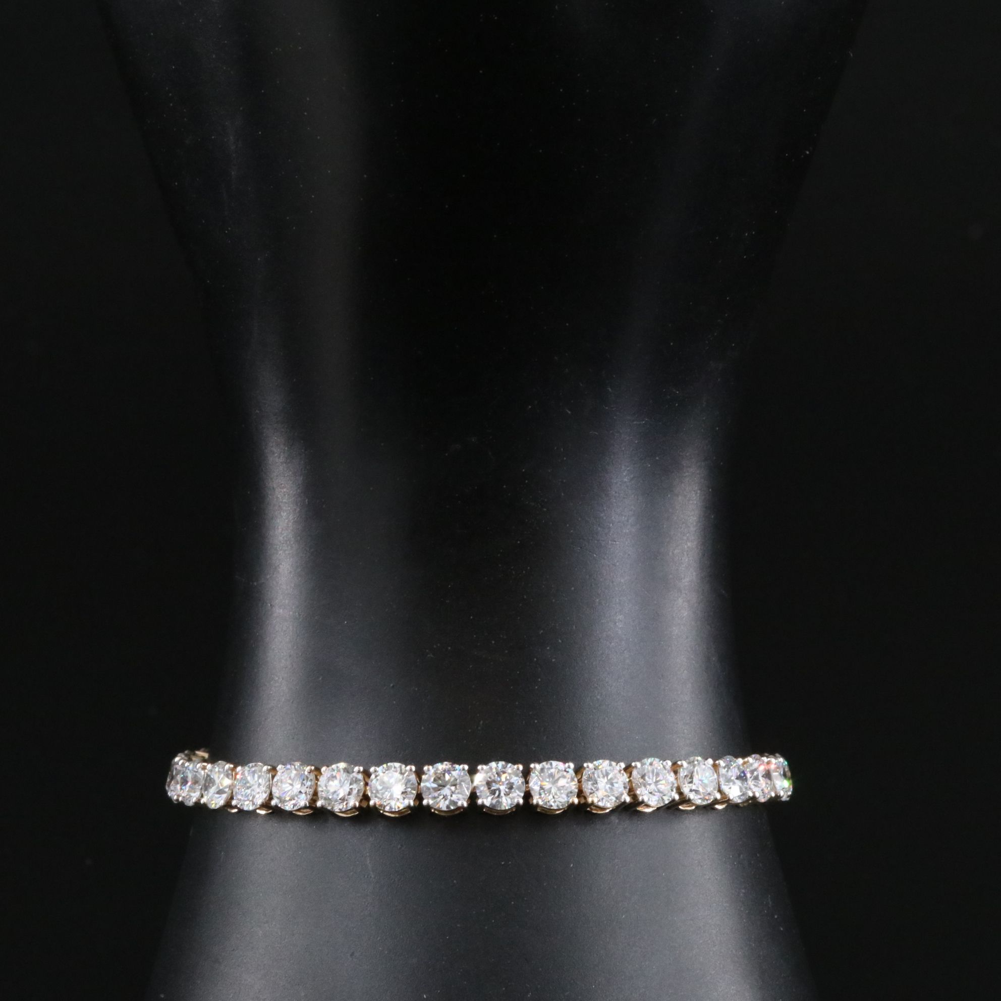 14K 13.82 CTW Lab Grown Diamond Line Bracelet