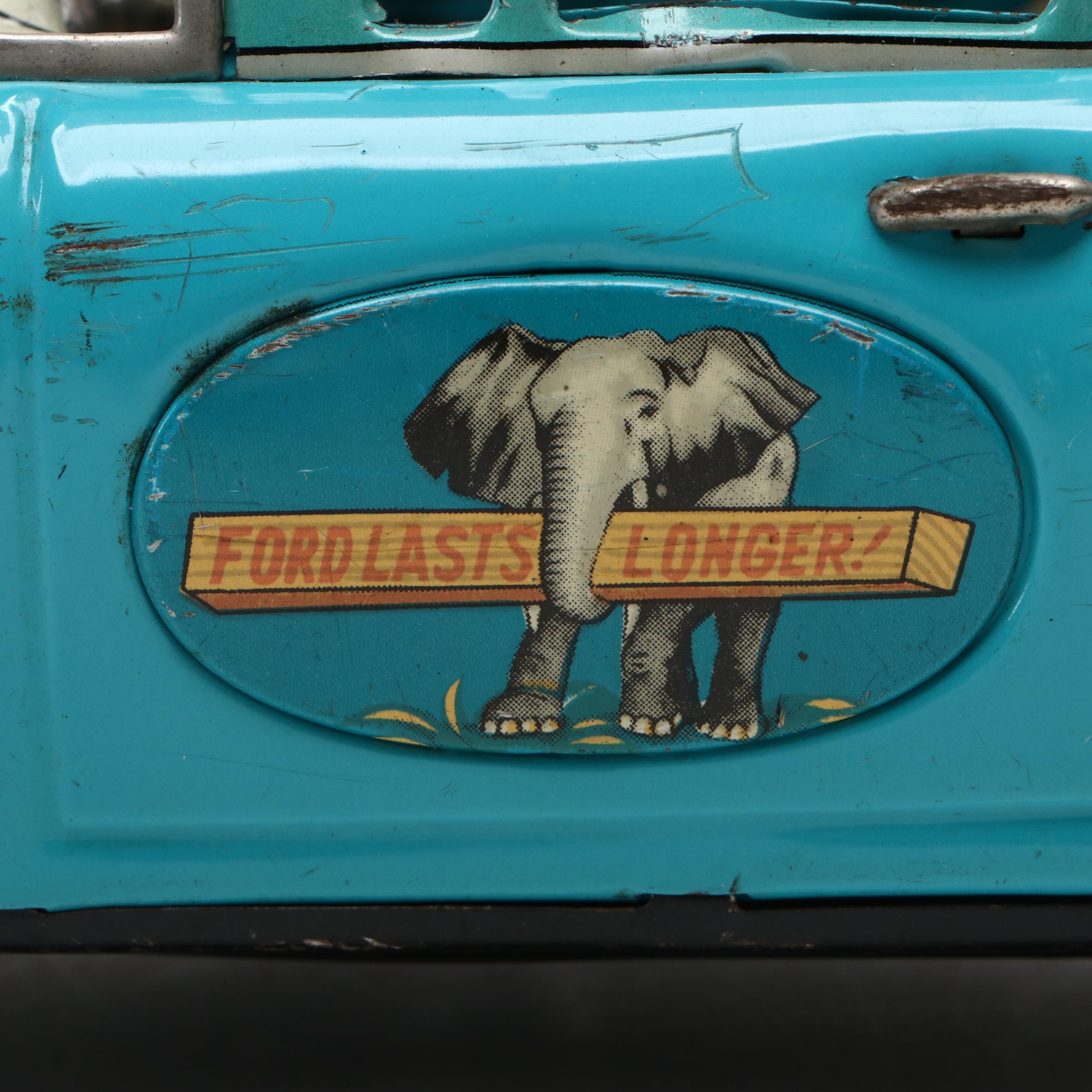 Bandai 343 Ford Flower Delivery Wagon Toy, Mid-20th Century