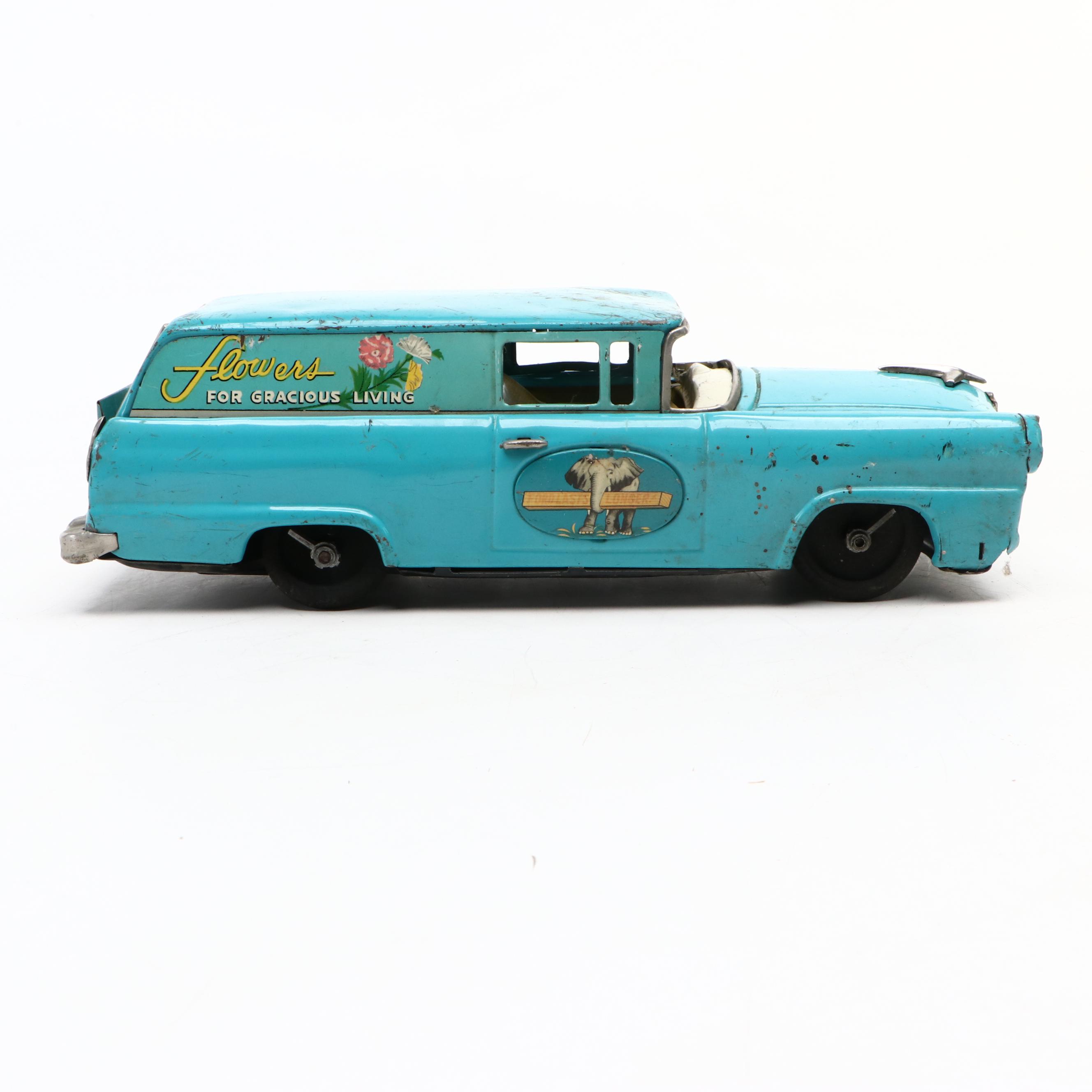 Bandai 343 Ford Flower Delivery Wagon Toy, Mid-20th Century