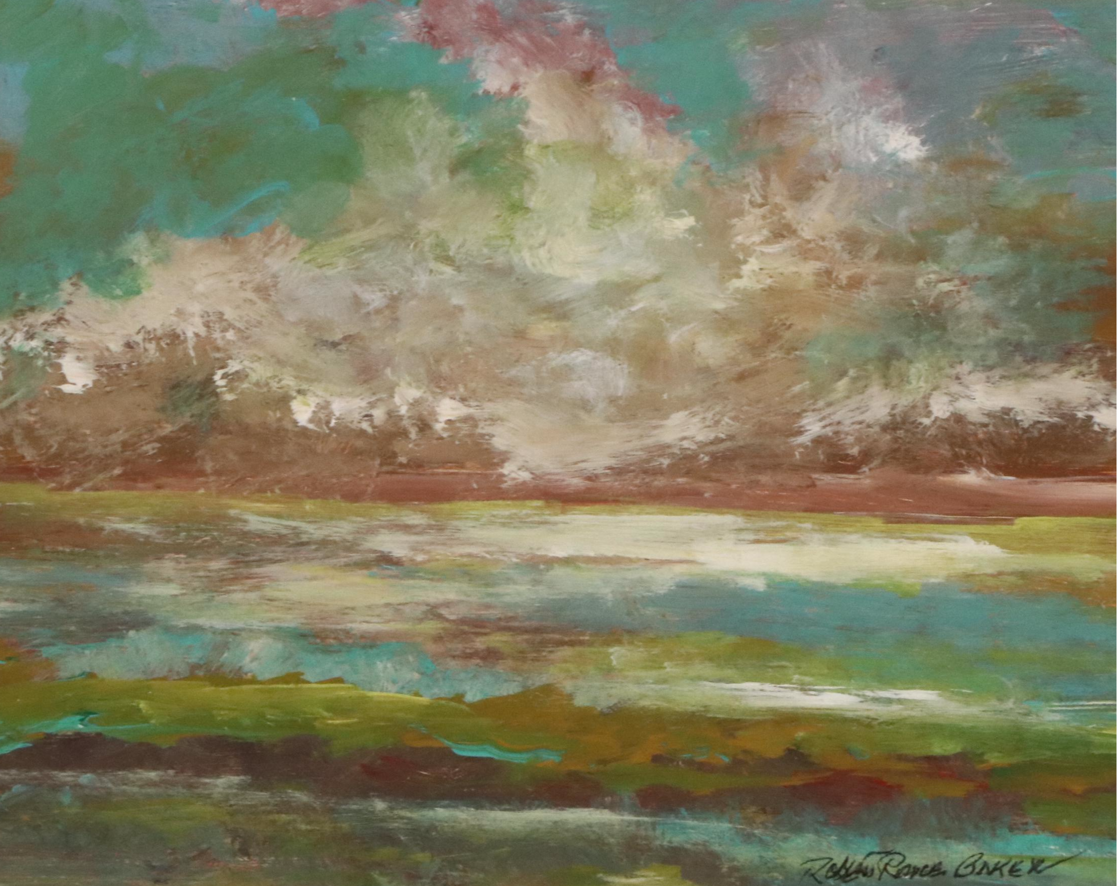 Robert Riddle Baker Acrylic Painting "Cloud Storm," 2021