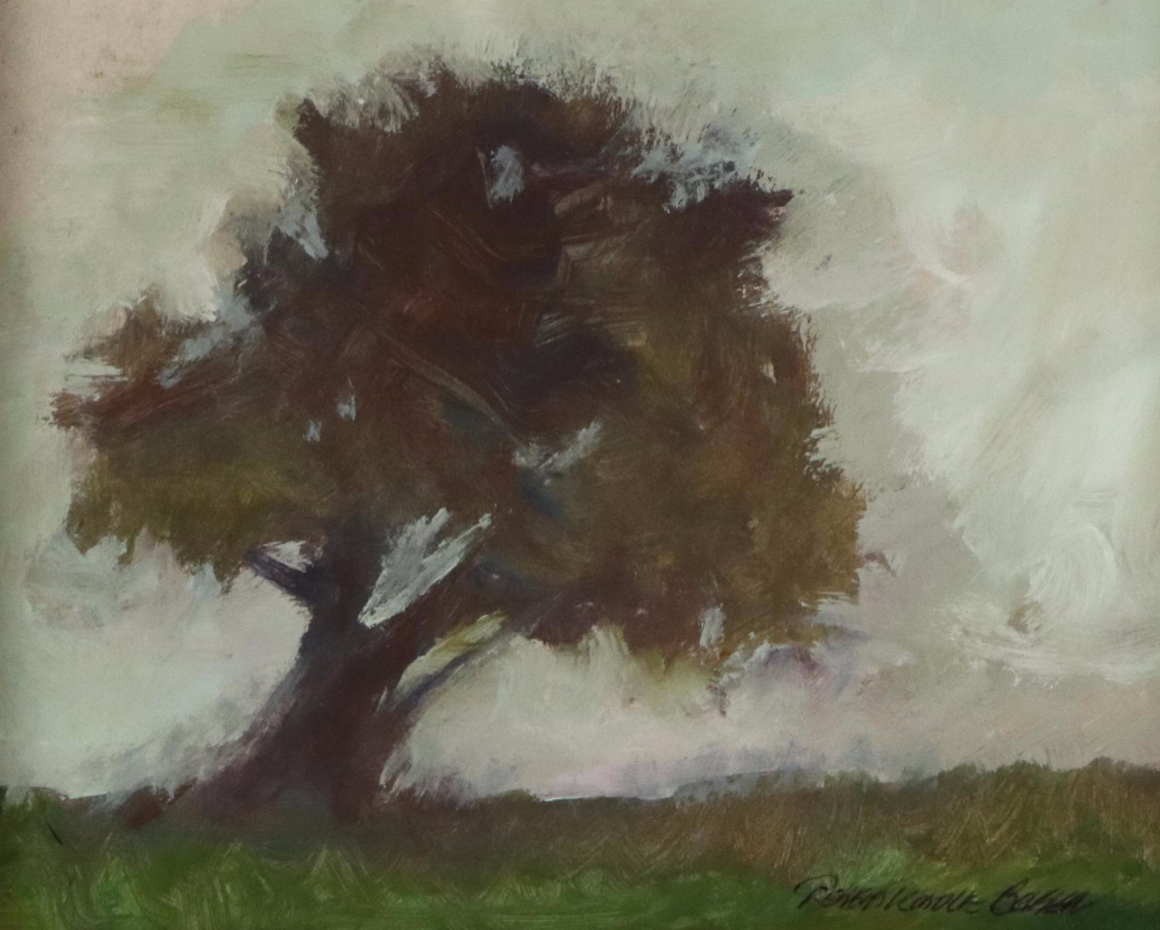 Robert Riddle Baker Acrylic Painting "The Shade Provider," 2024