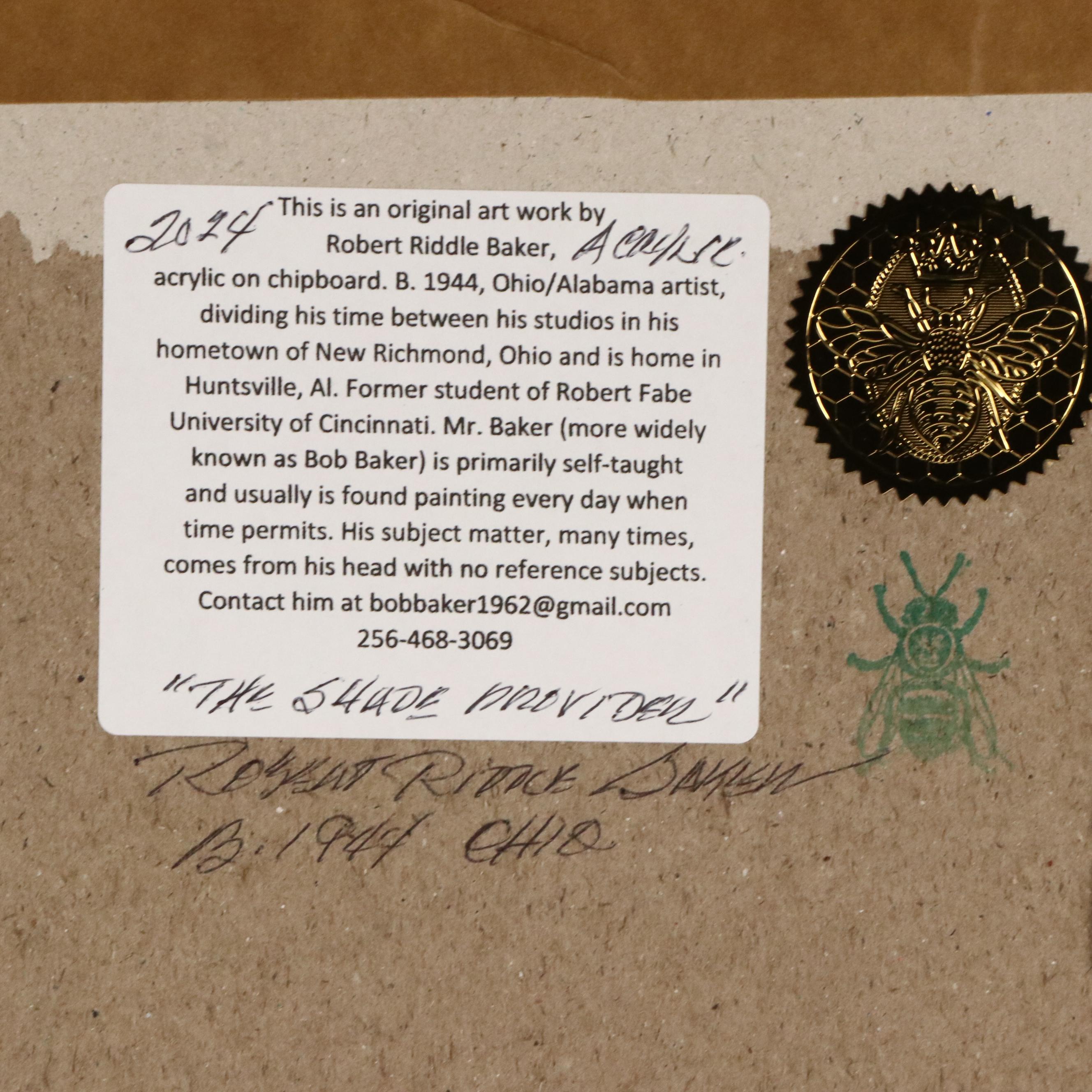 Robert Riddle Baker Acrylic Painting "The Shade Provider," 2024