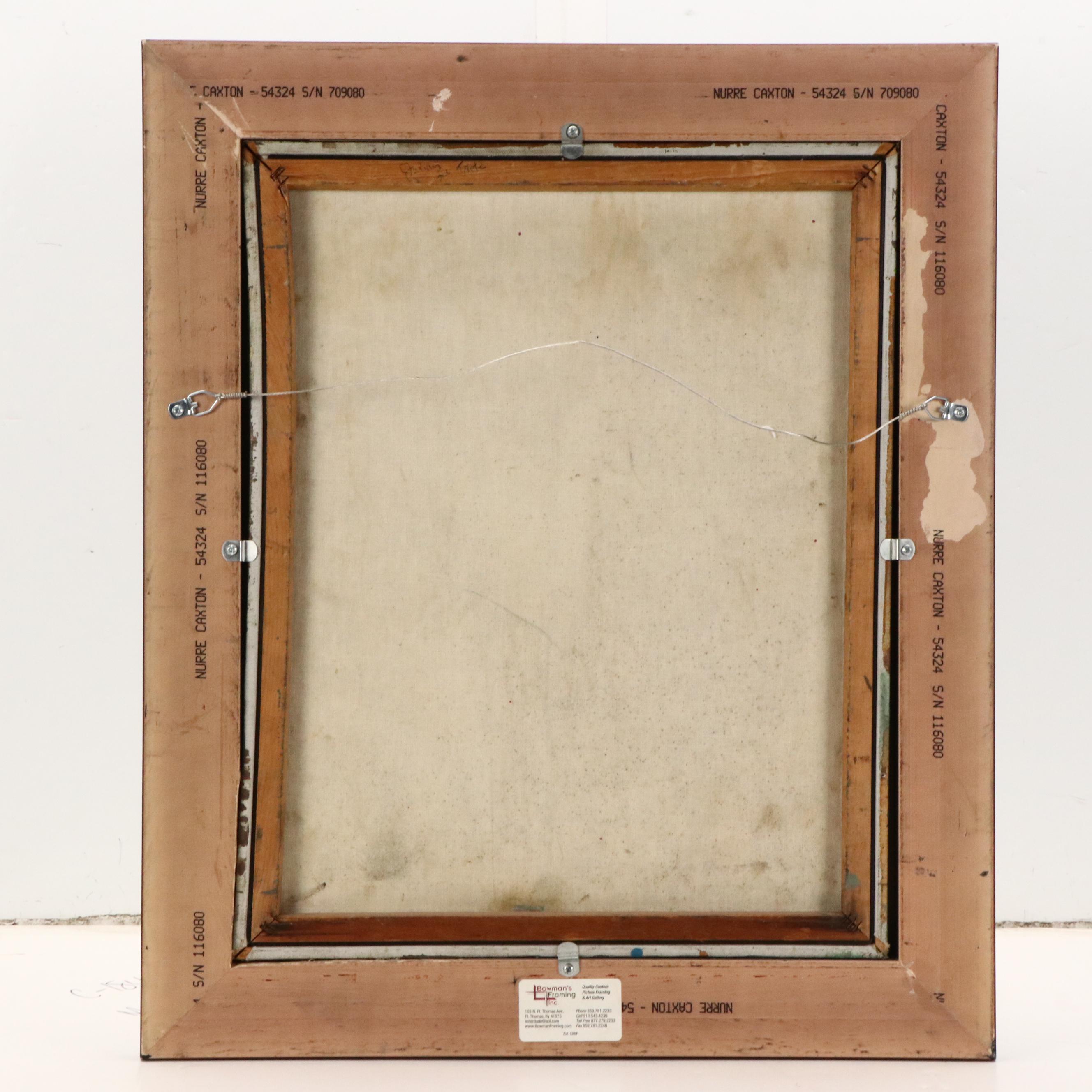 Julian LaTrobe Oil Painting of Opulent Italian Style Interior, 1992