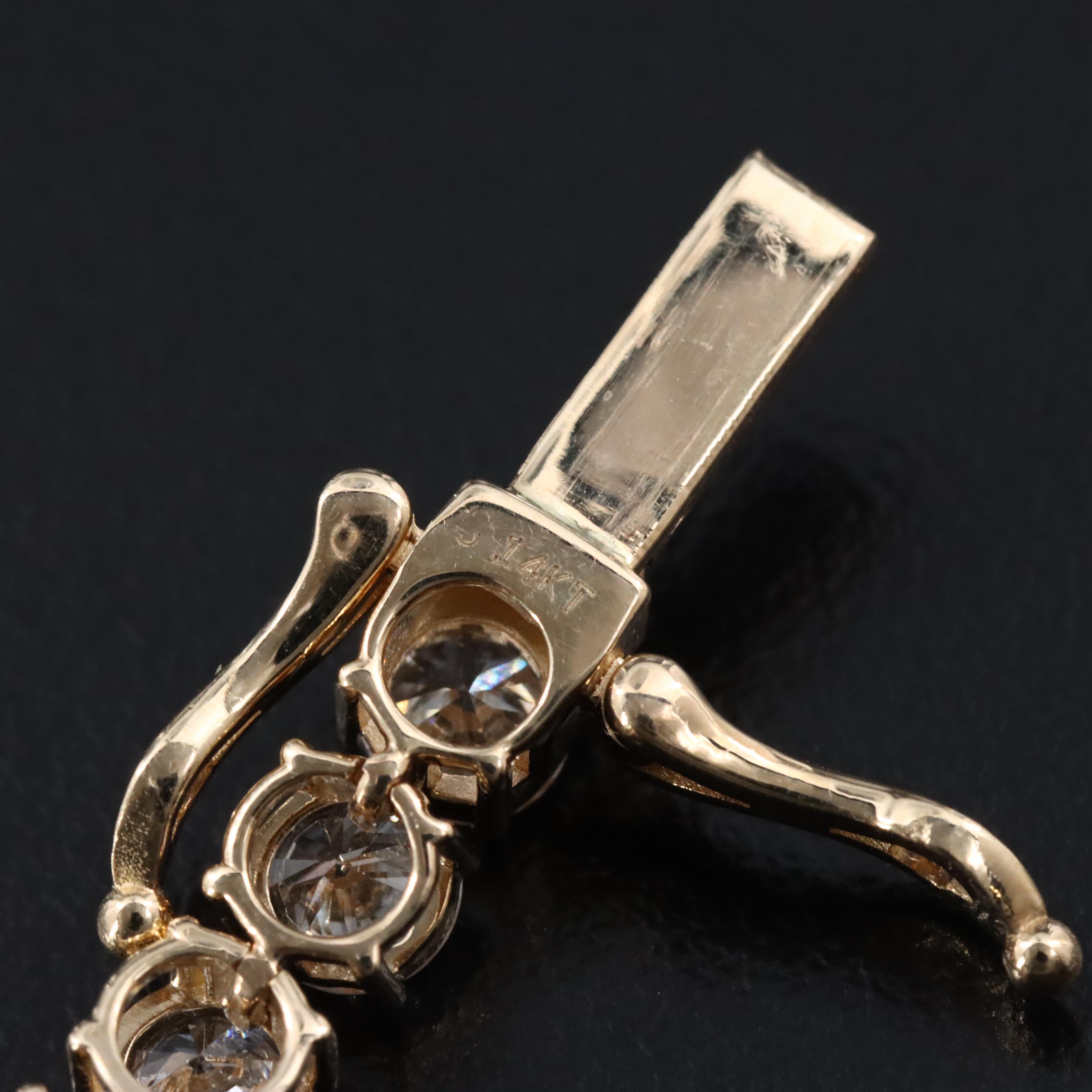 14K 10.70 CTW Lab Grown Diamond Line Bracelet