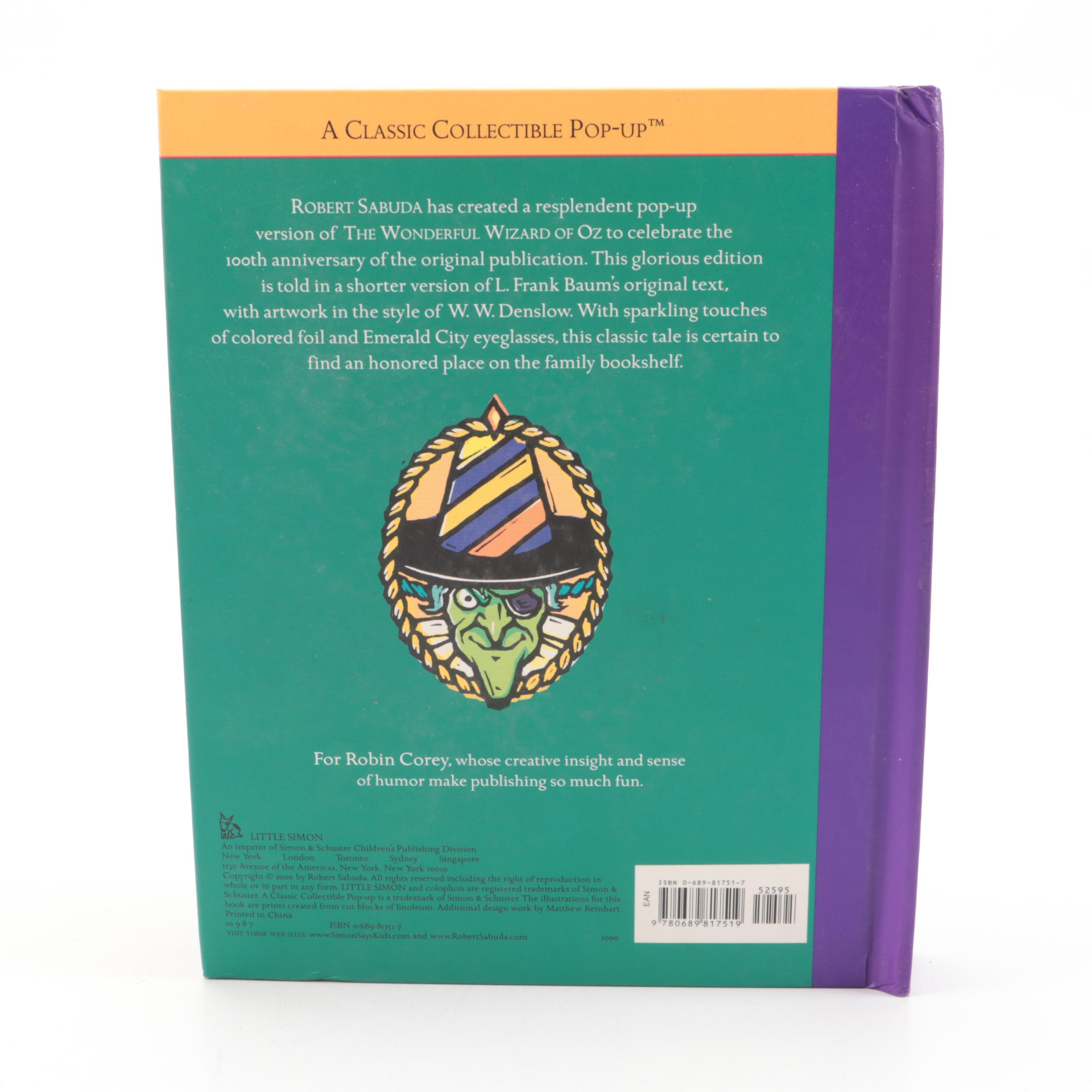 "The Wonderful Wizard of Oz" and More Pop-Up Children's Books