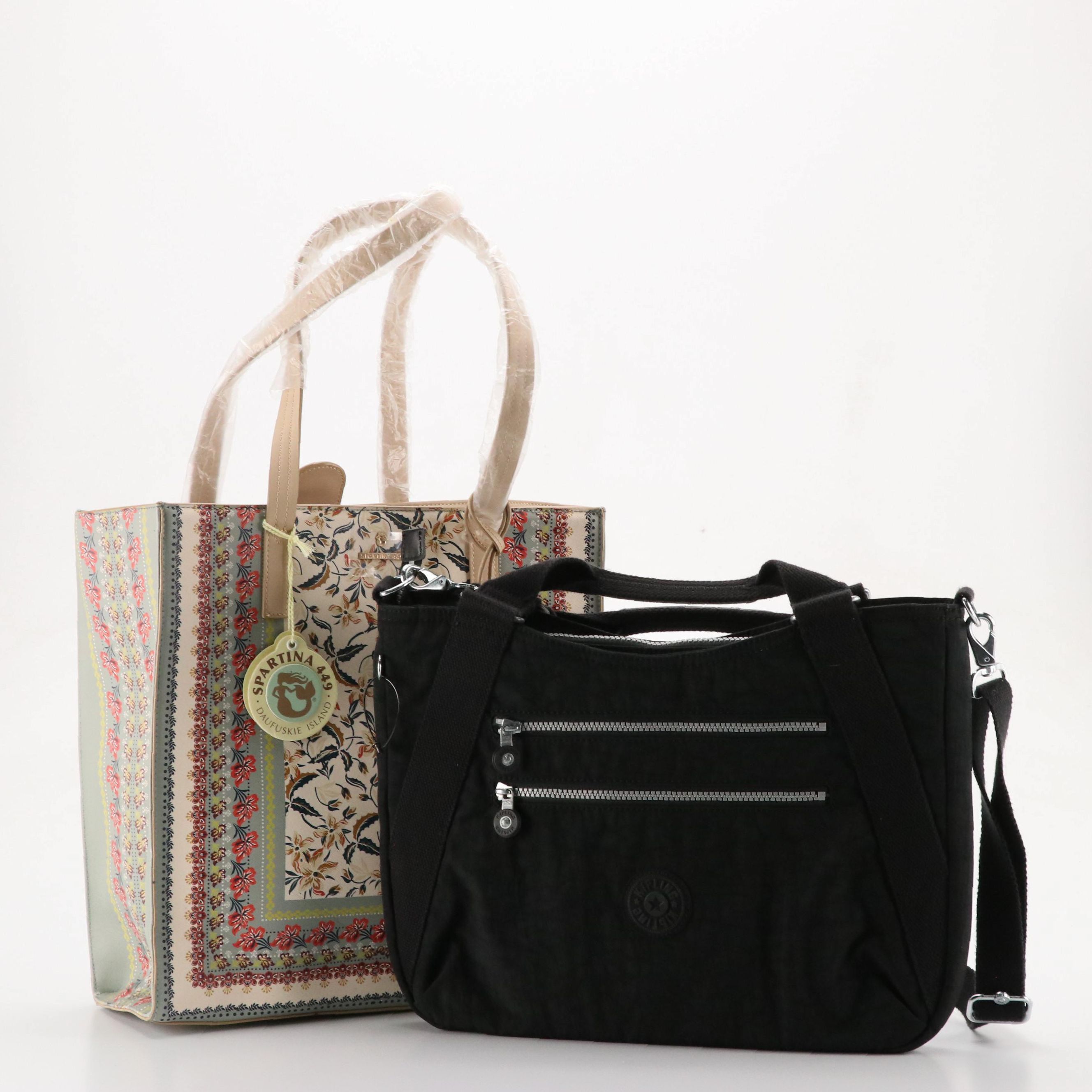 Spartina 449 Genevieve Retreat Shopper Tote and Kipling DigiSet Laptop Bag