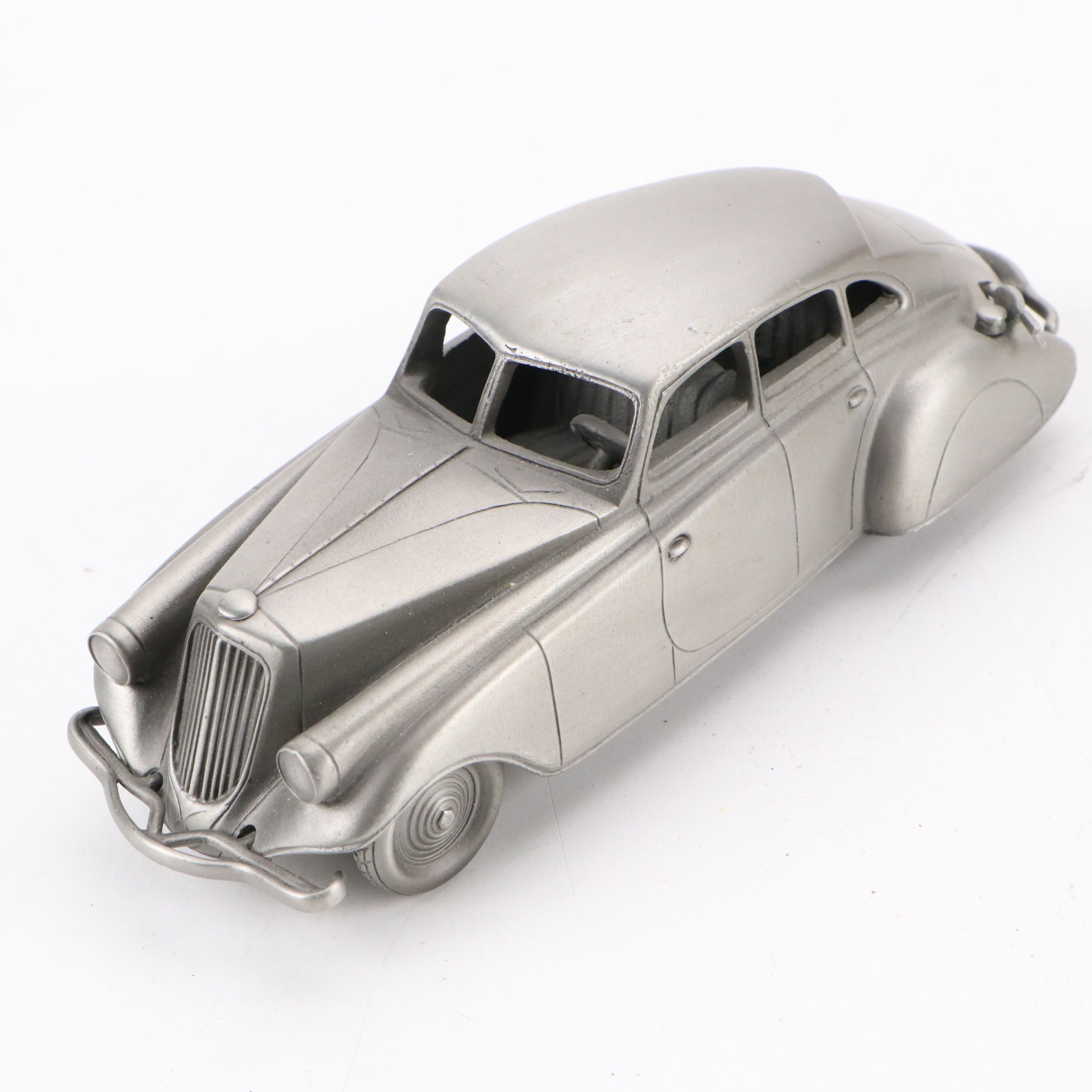 Schuco German Fex 1111 Tin Toy Car with Other Danbury Mint Pewter Vintage Cars