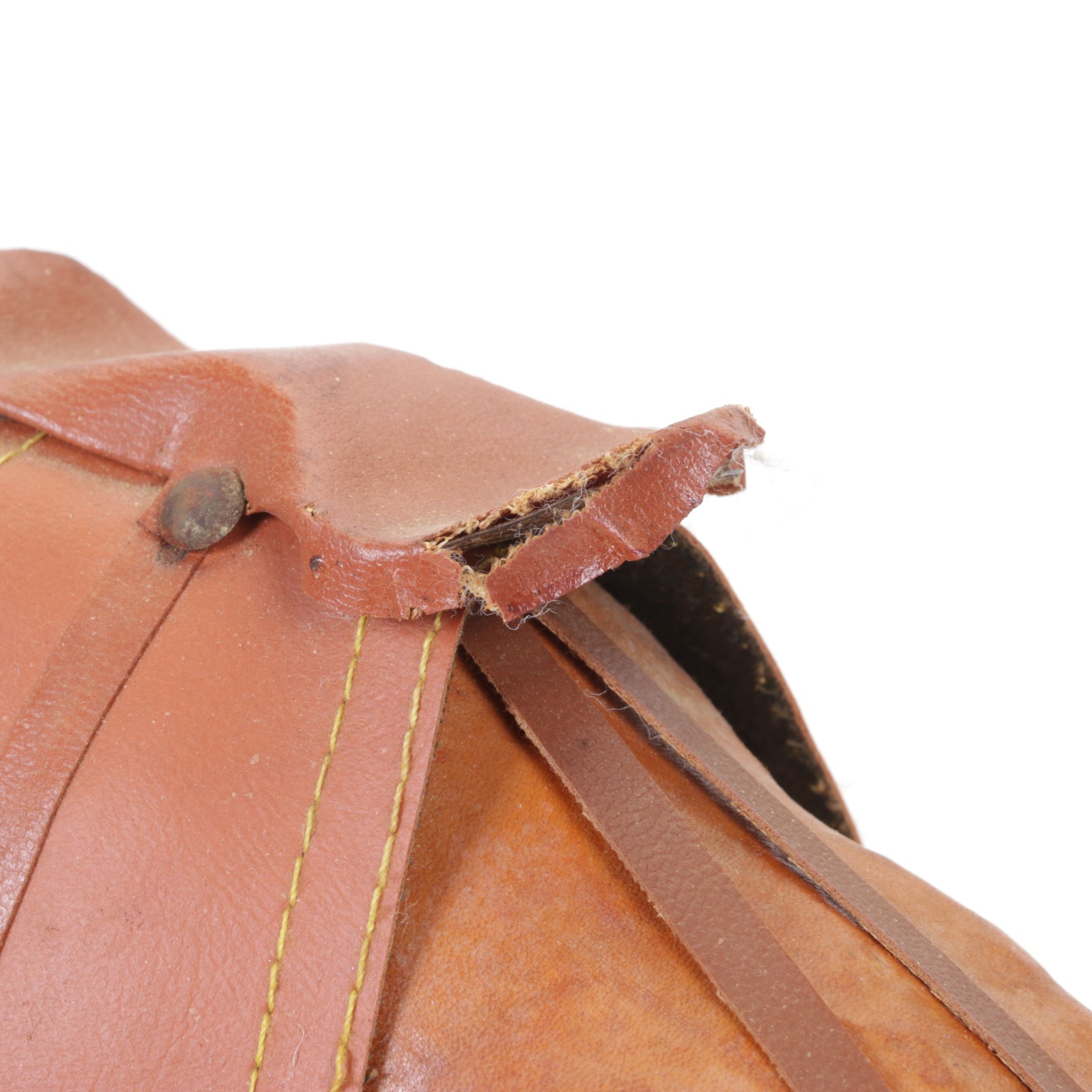 Molded Leather Camel Figurine & Food Tins