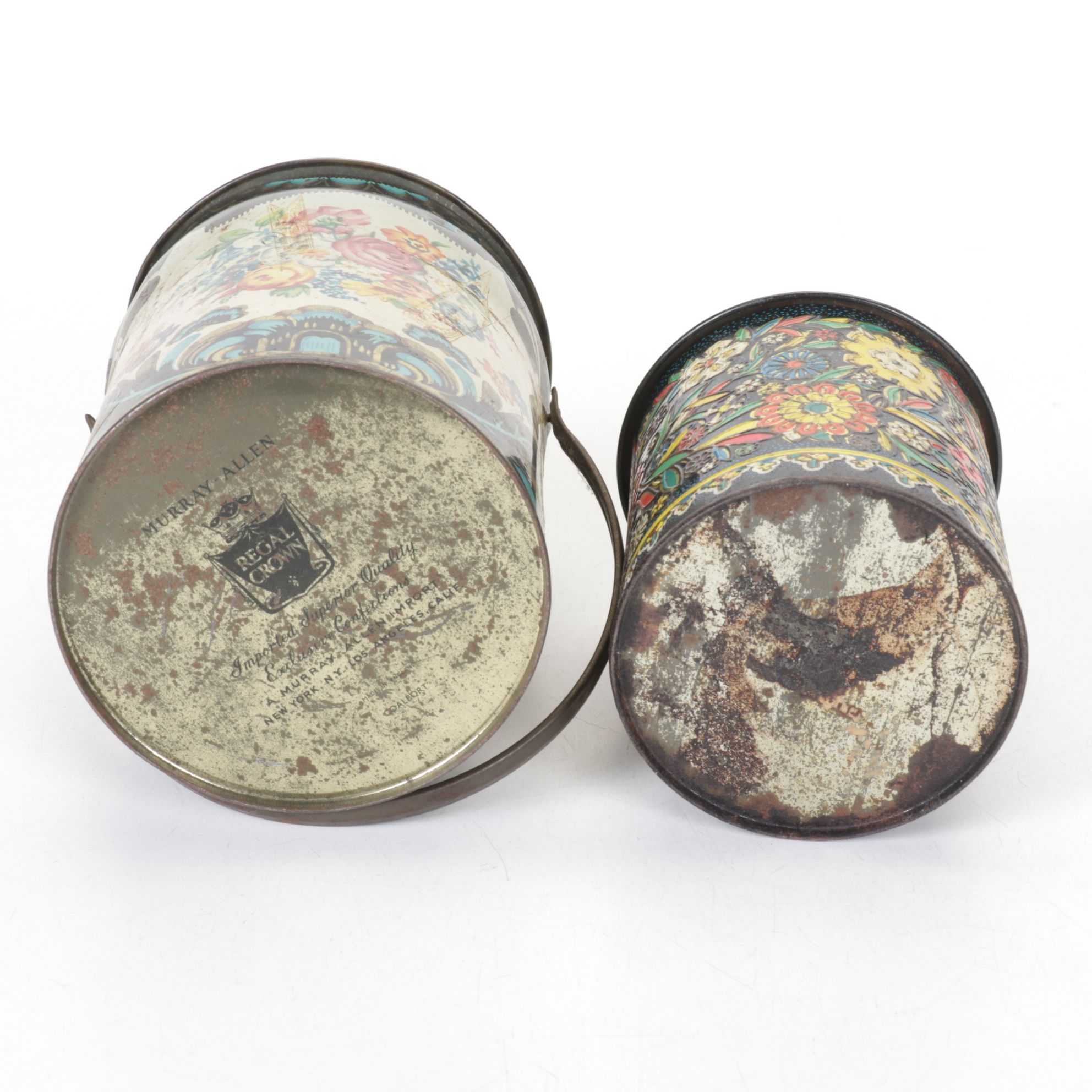 Molded Leather Camel Figurine & Food Tins