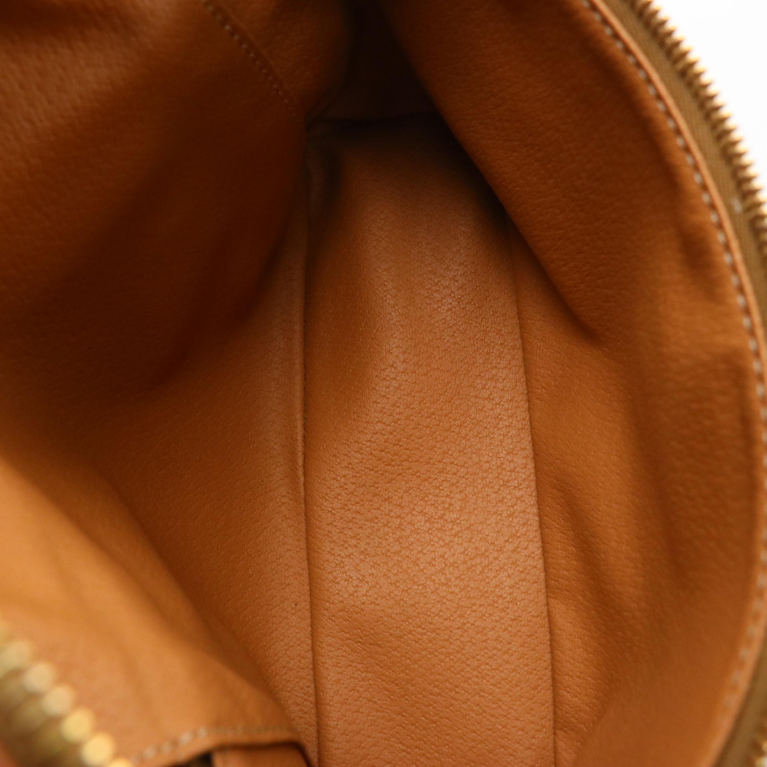 Celine Vanity Case in Macadam Canvas and Leather Trim