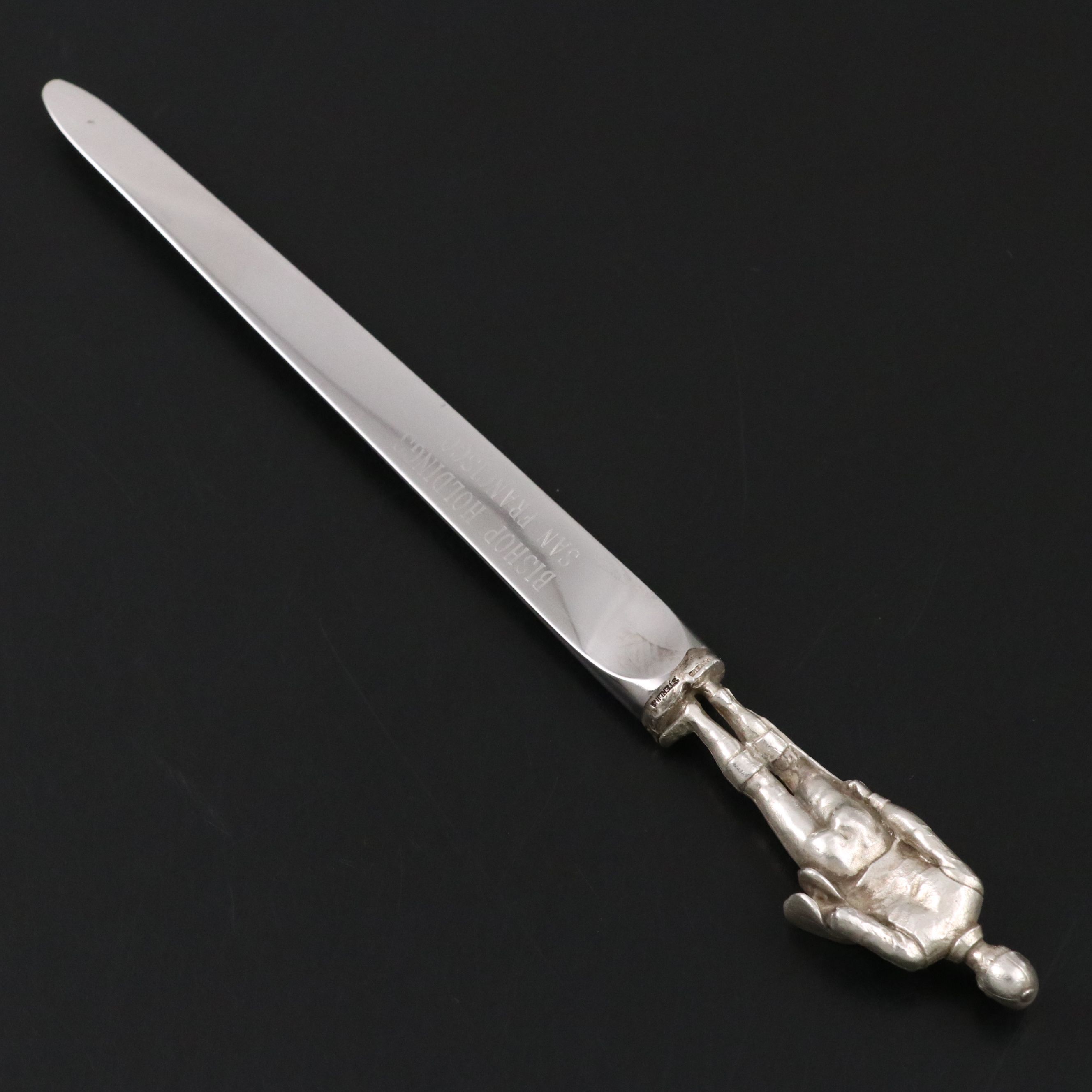 Tiffany & Co. Sterling Silver Handled Jockey Letter Opener