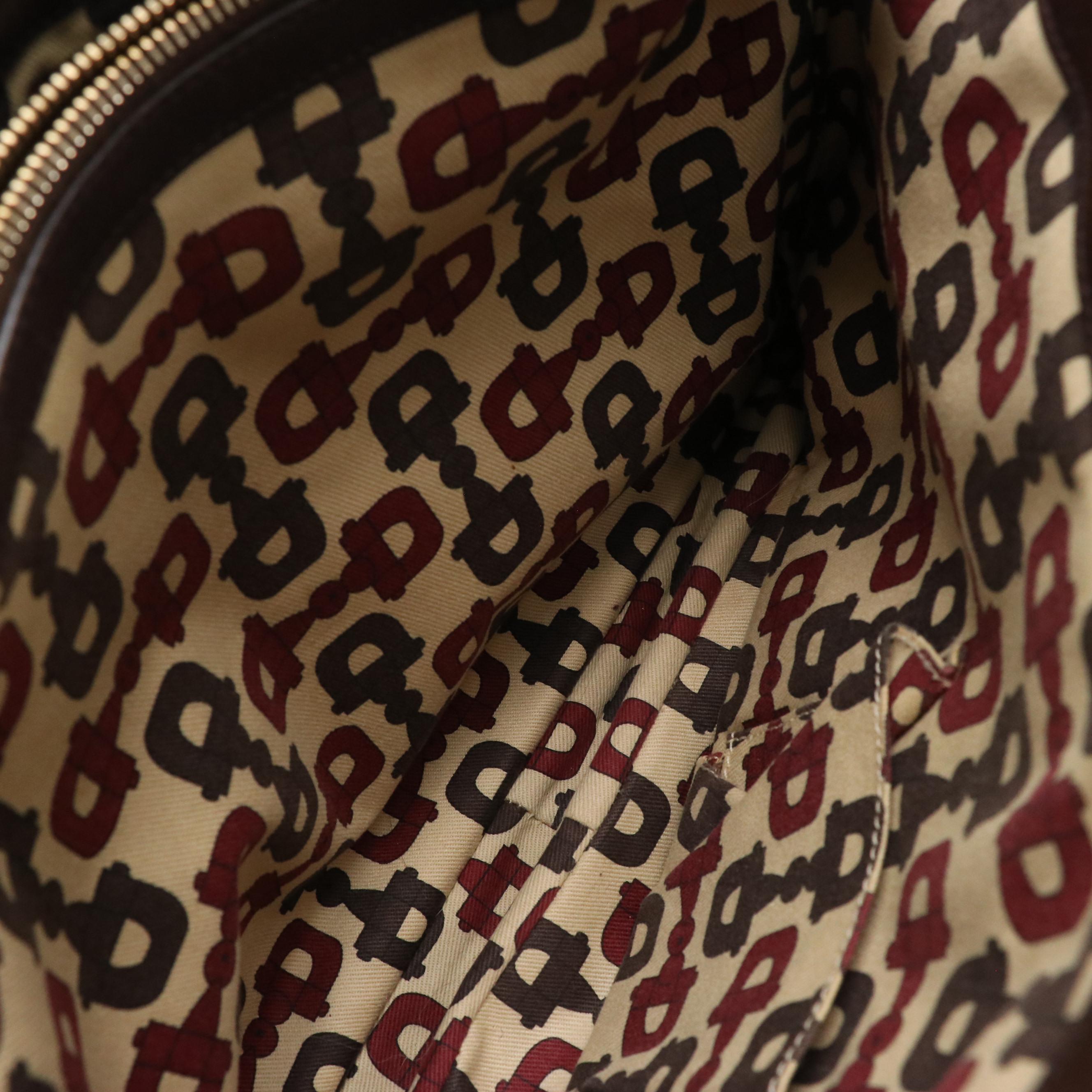 Gucci Abbey D-Ring Tote Bag in Shimmery Brown Guccissima Leather