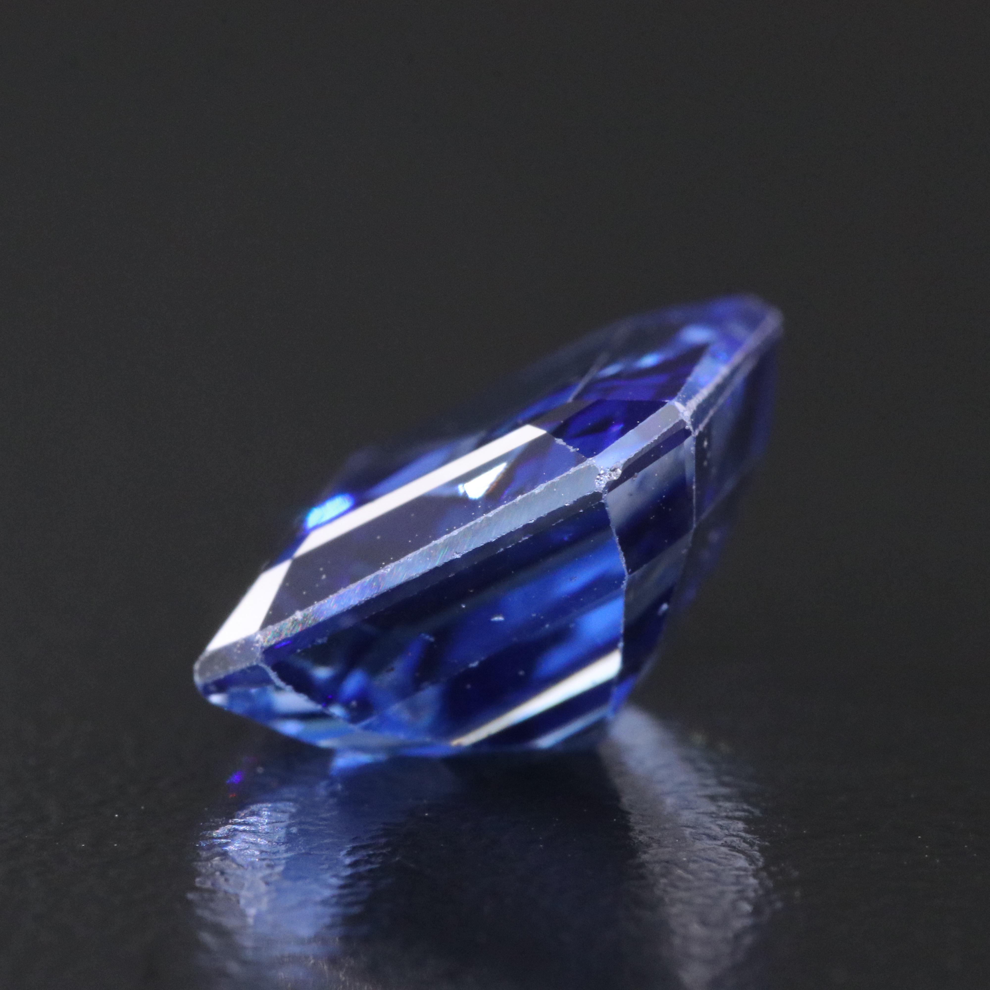 Loose 7.70 CT Lab Grown Sapphire