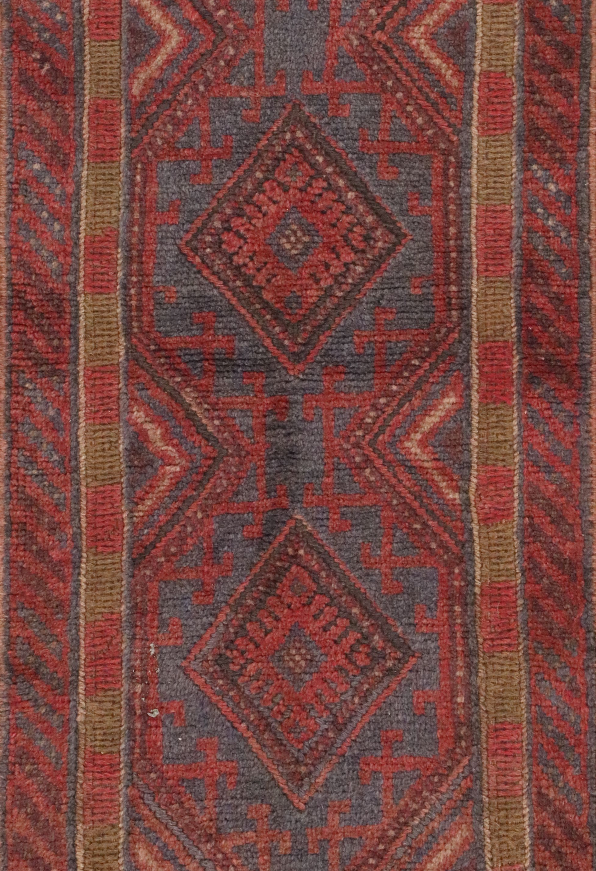 1'10 x 7'11 Handwoven Afghan Mashwani Carpet Runner