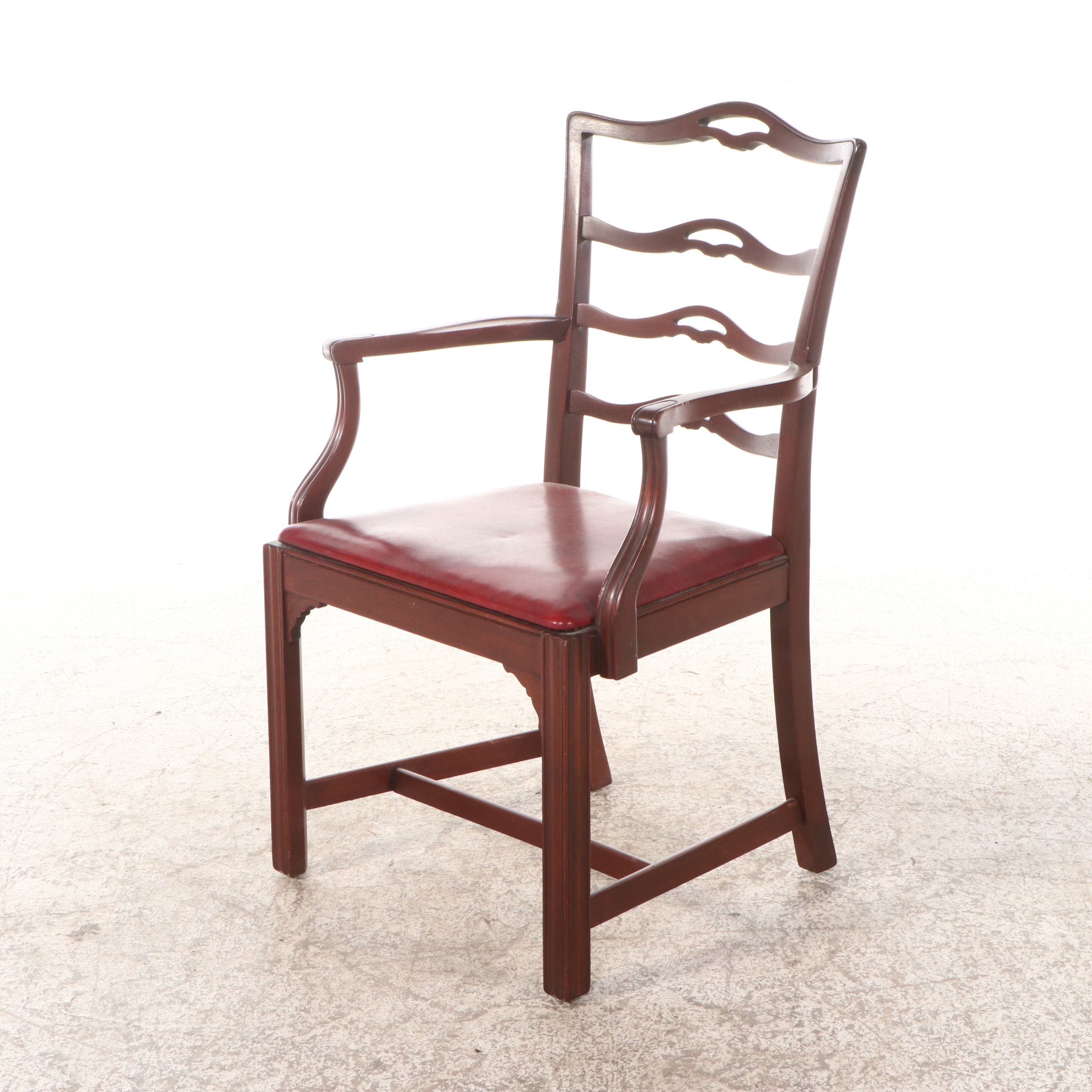 Set of Six Grand Ledge Chair Co. Chippendale Style Mahogany Dining Chairs