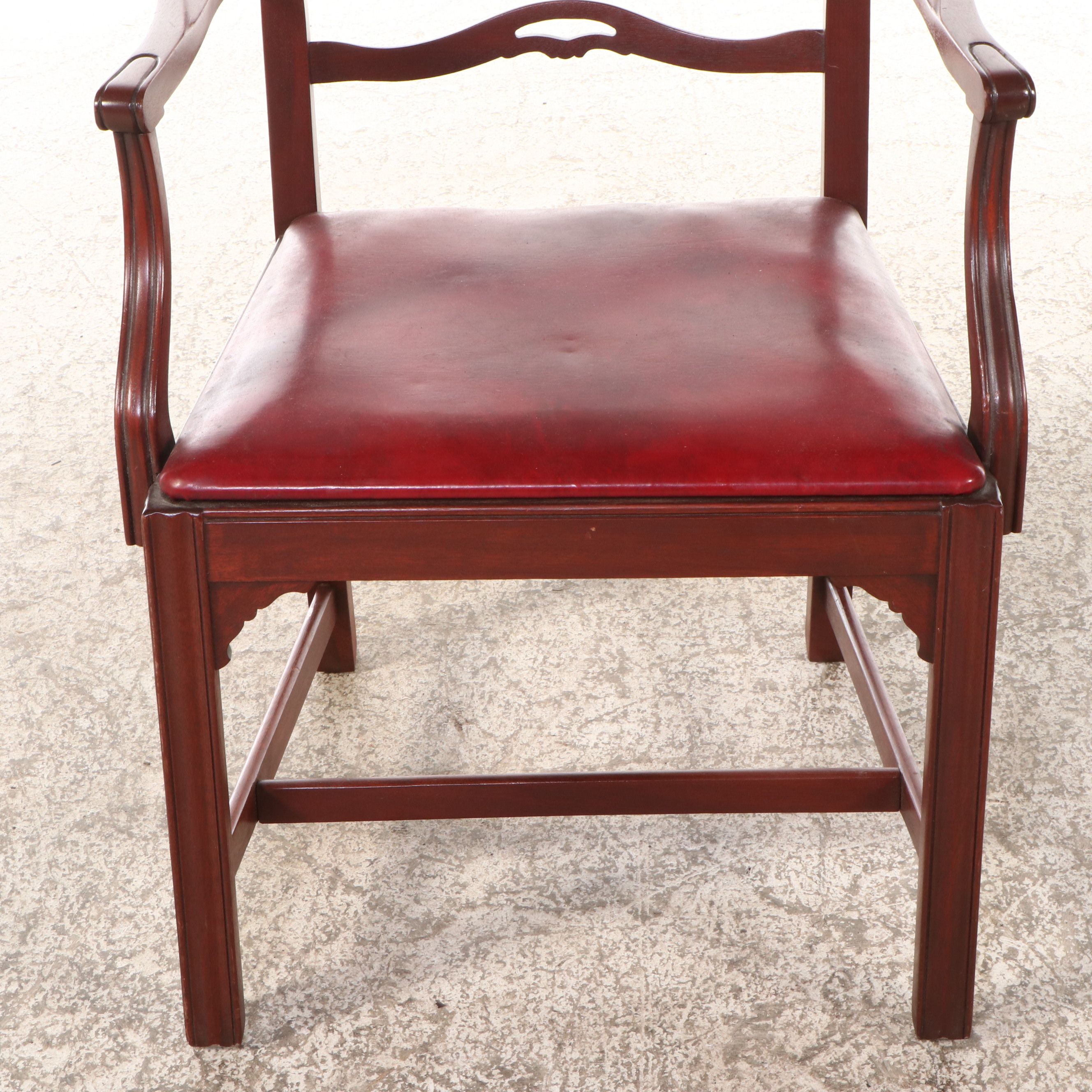 Set of Six Grand Ledge Chair Co. Chippendale Style Mahogany Dining Chairs