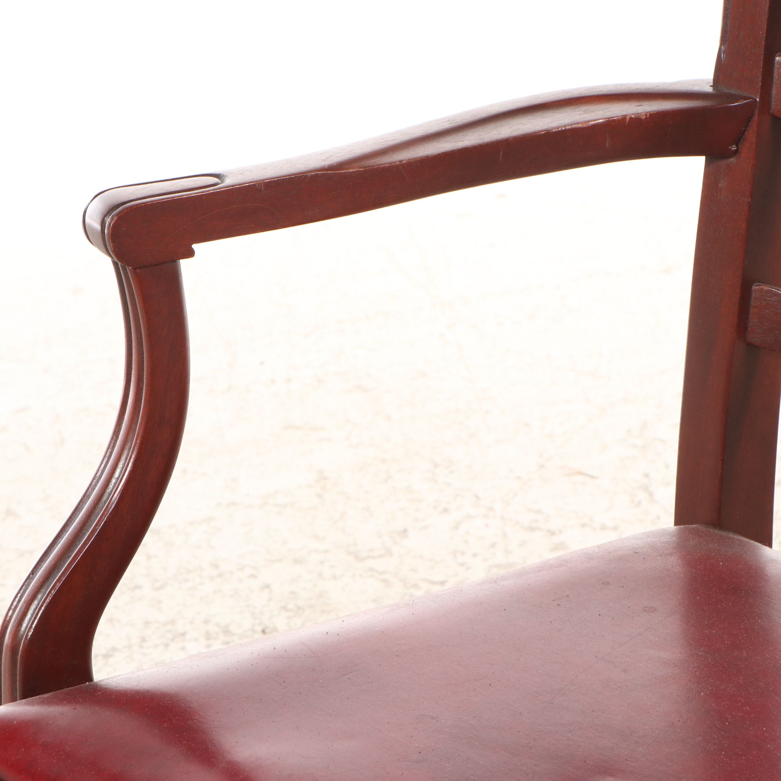 Set of Six Grand Ledge Chair Co. Chippendale Style Mahogany Dining Chairs