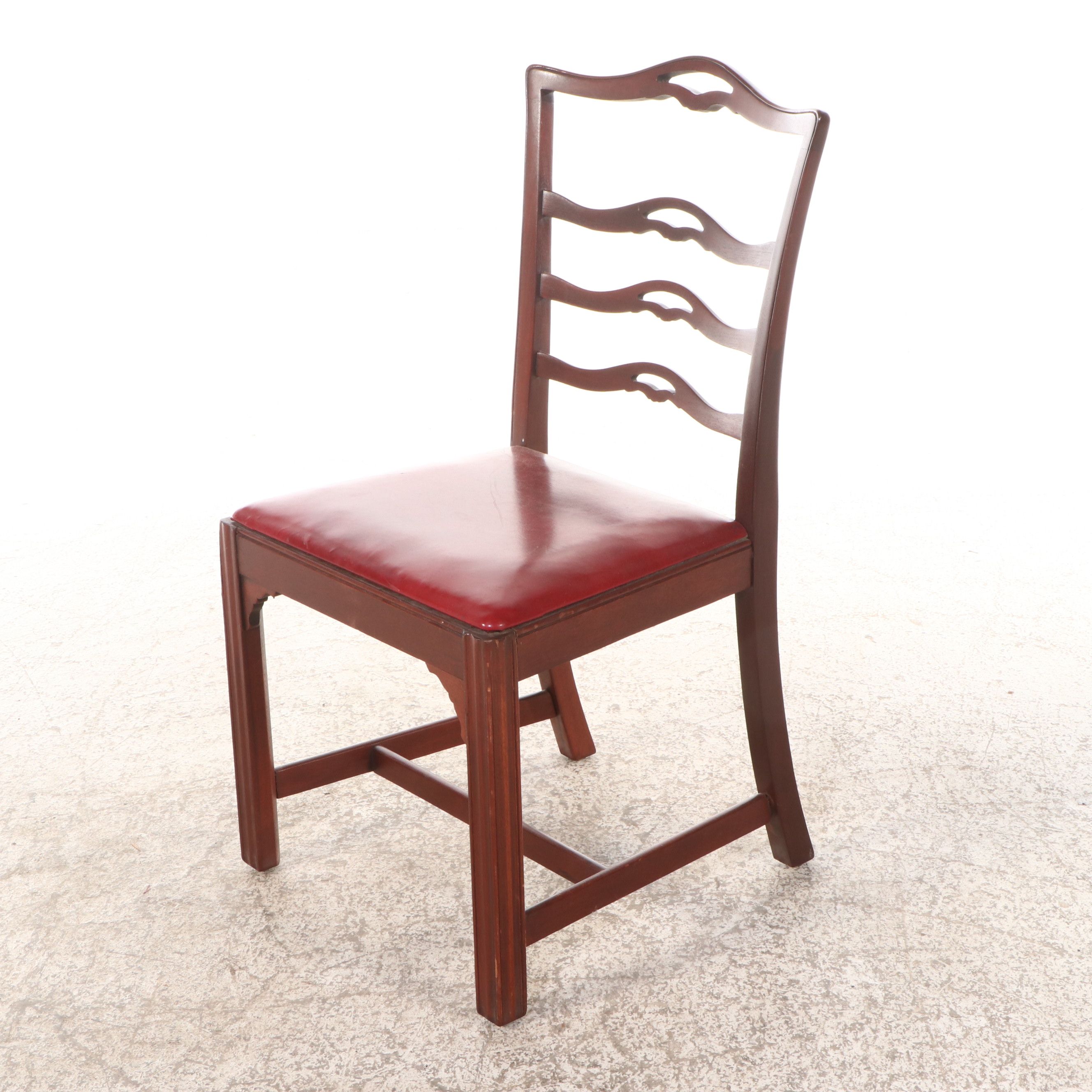 Set of Six Grand Ledge Chair Co. Chippendale Style Mahogany Dining Chairs