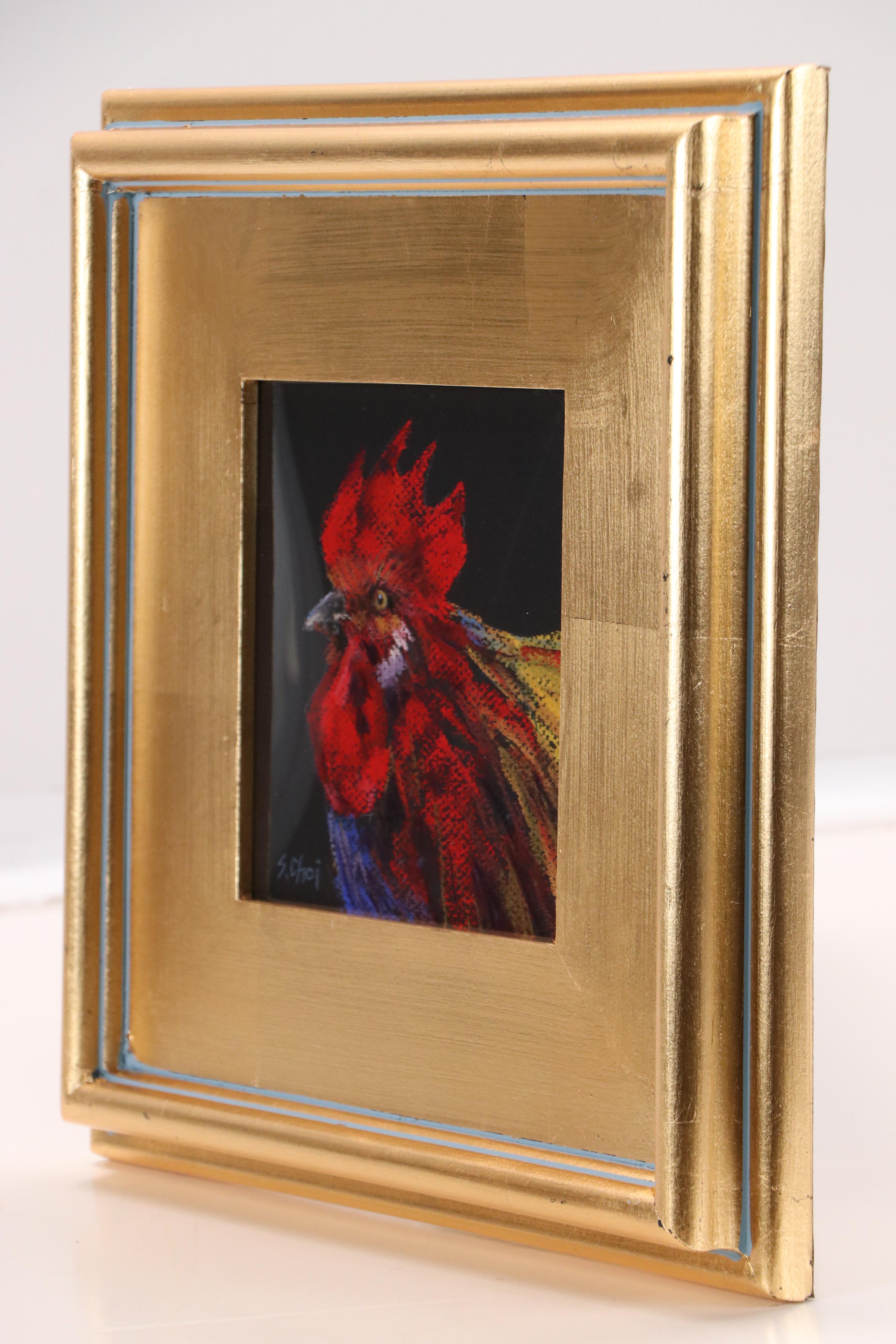 Sunkyung Choi Pastel Drawing of Rooster, 21st Century