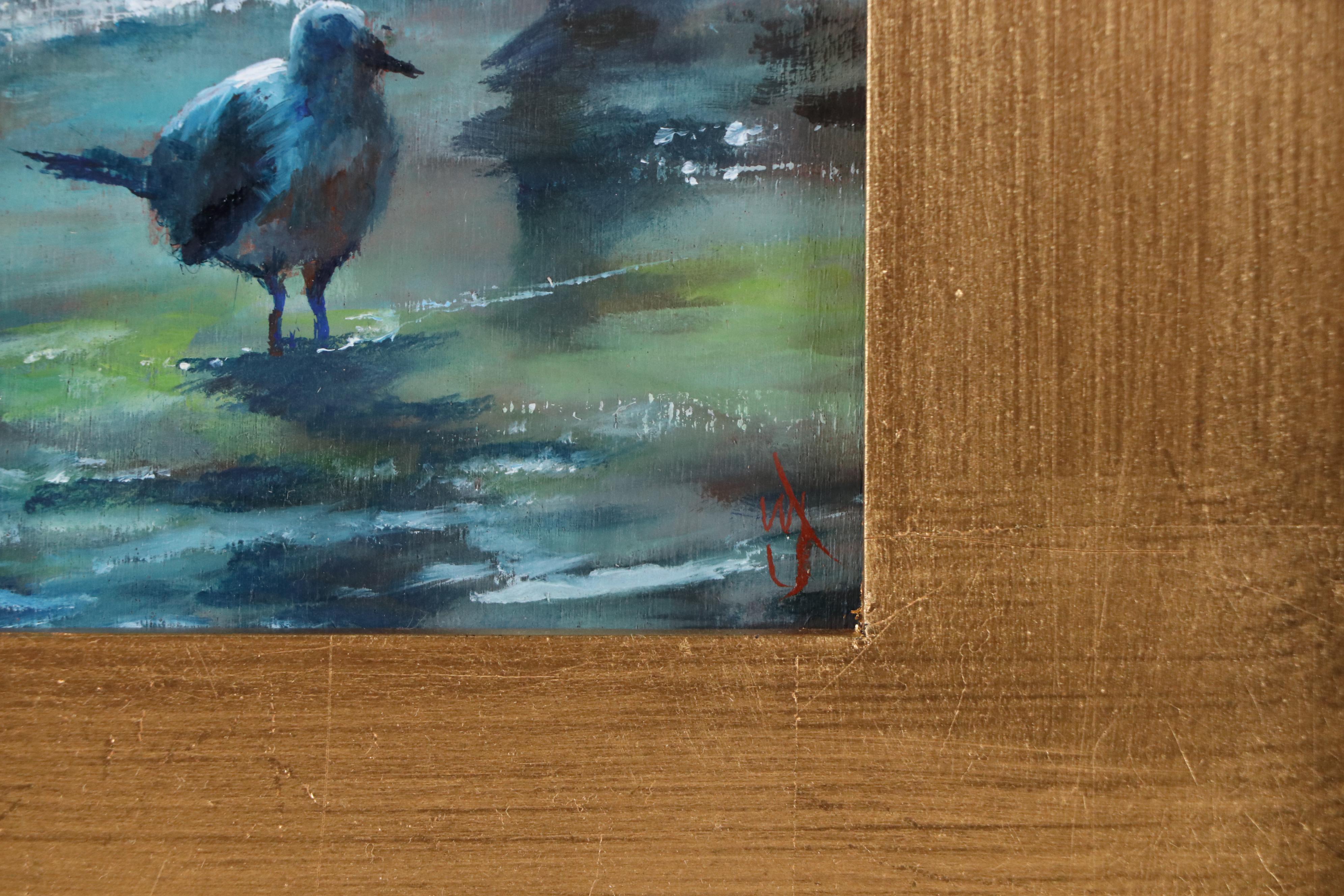 William Jamison Oil Painting of Birds, 21st Century