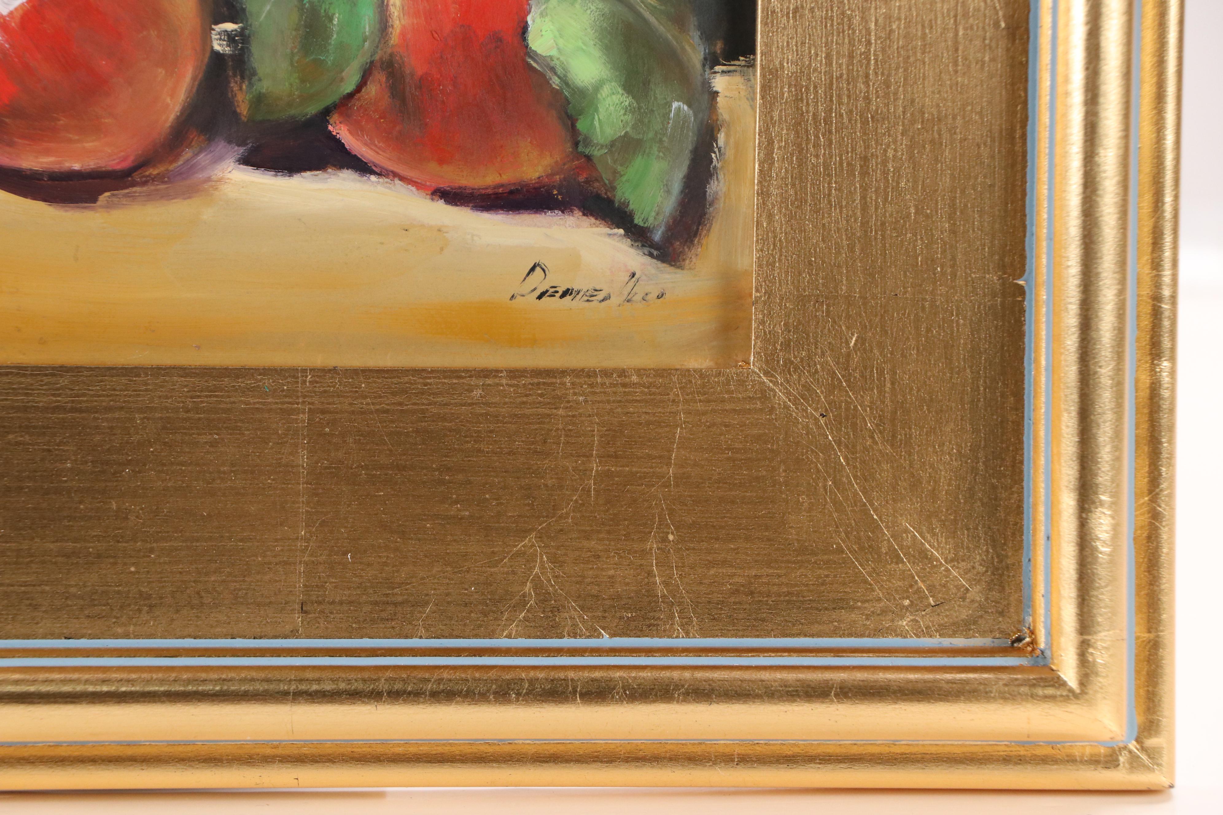 Natalia Demenko Still Life Oil Painting of Apples, 21st Century