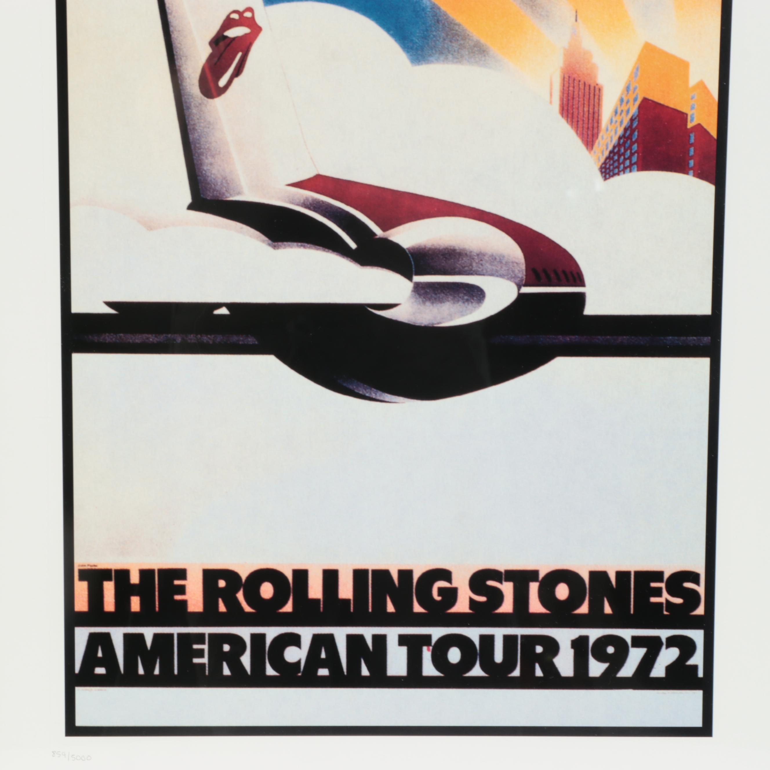 The Rolling Stones Signed "American Tour" Limited Edition Lithograph Print, 1994