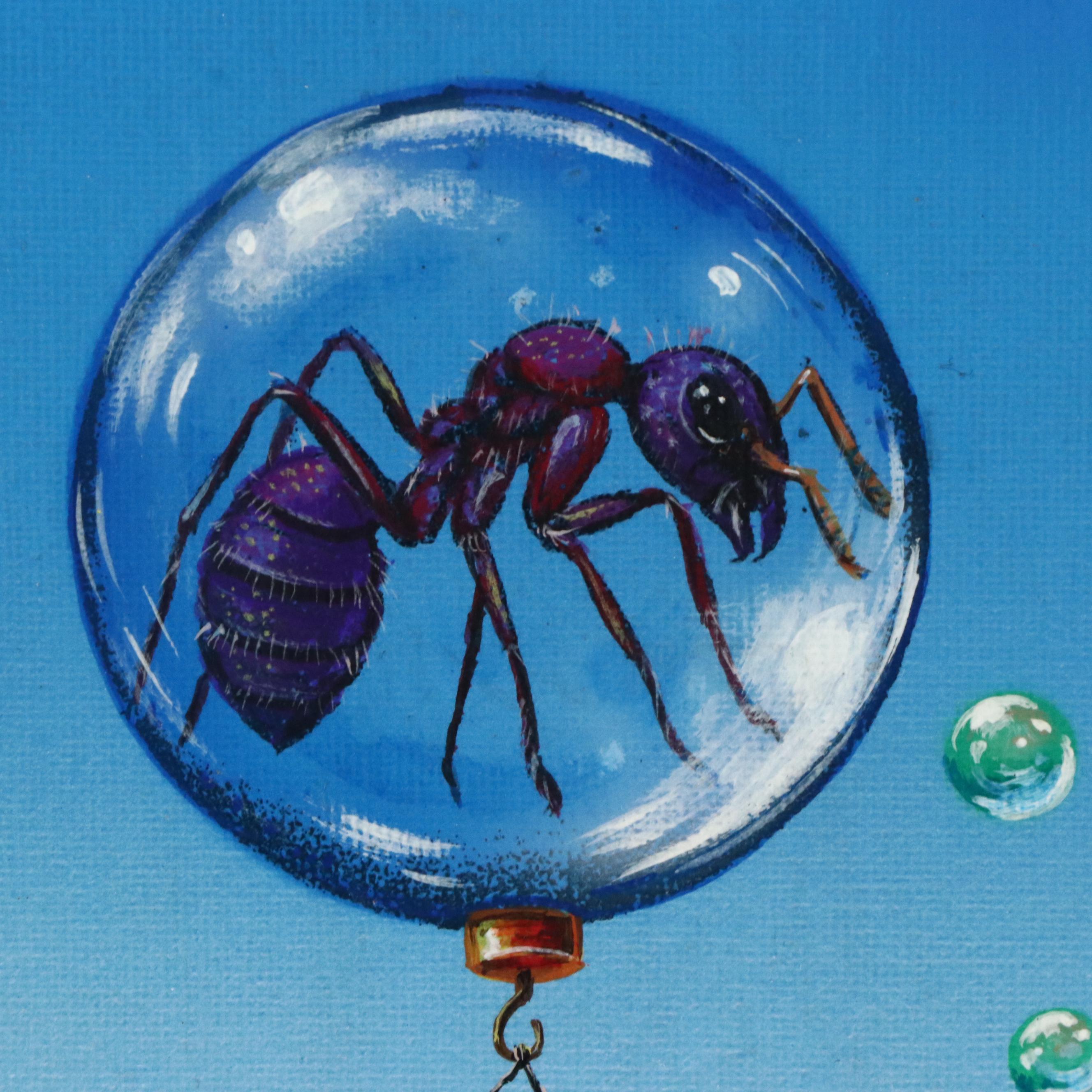 Ricardo Maya Surrealist Acrylic Painting, 21st Century