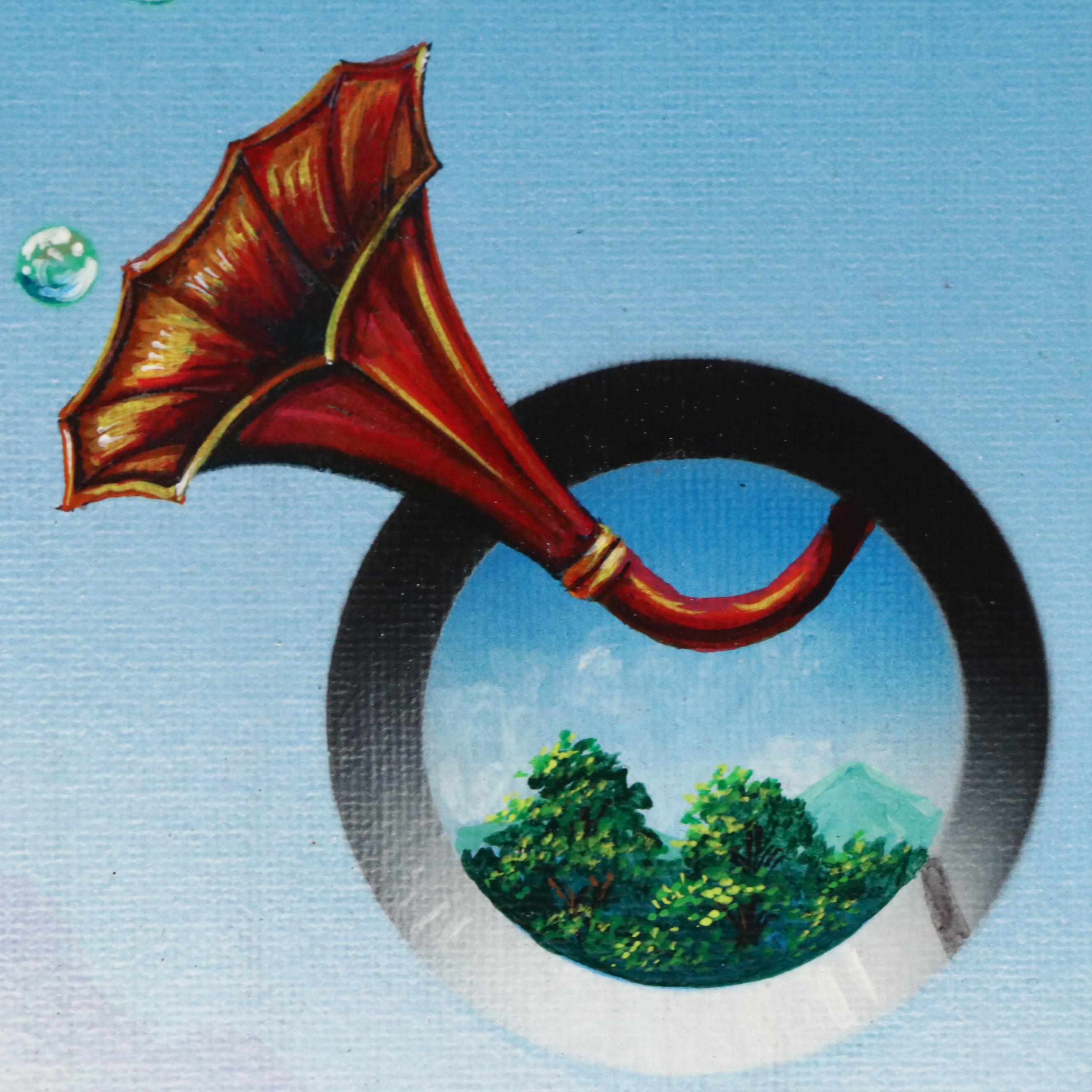 Ricardo Maya Surrealist Acrylic Painting, 21st Century