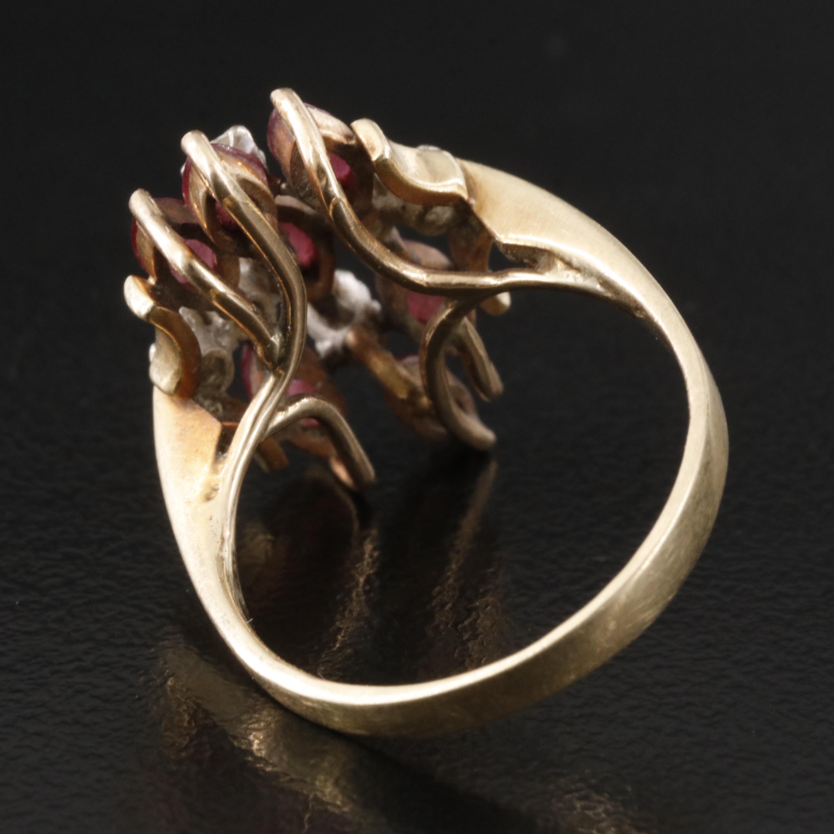 14K Ruby and Diamond Ring