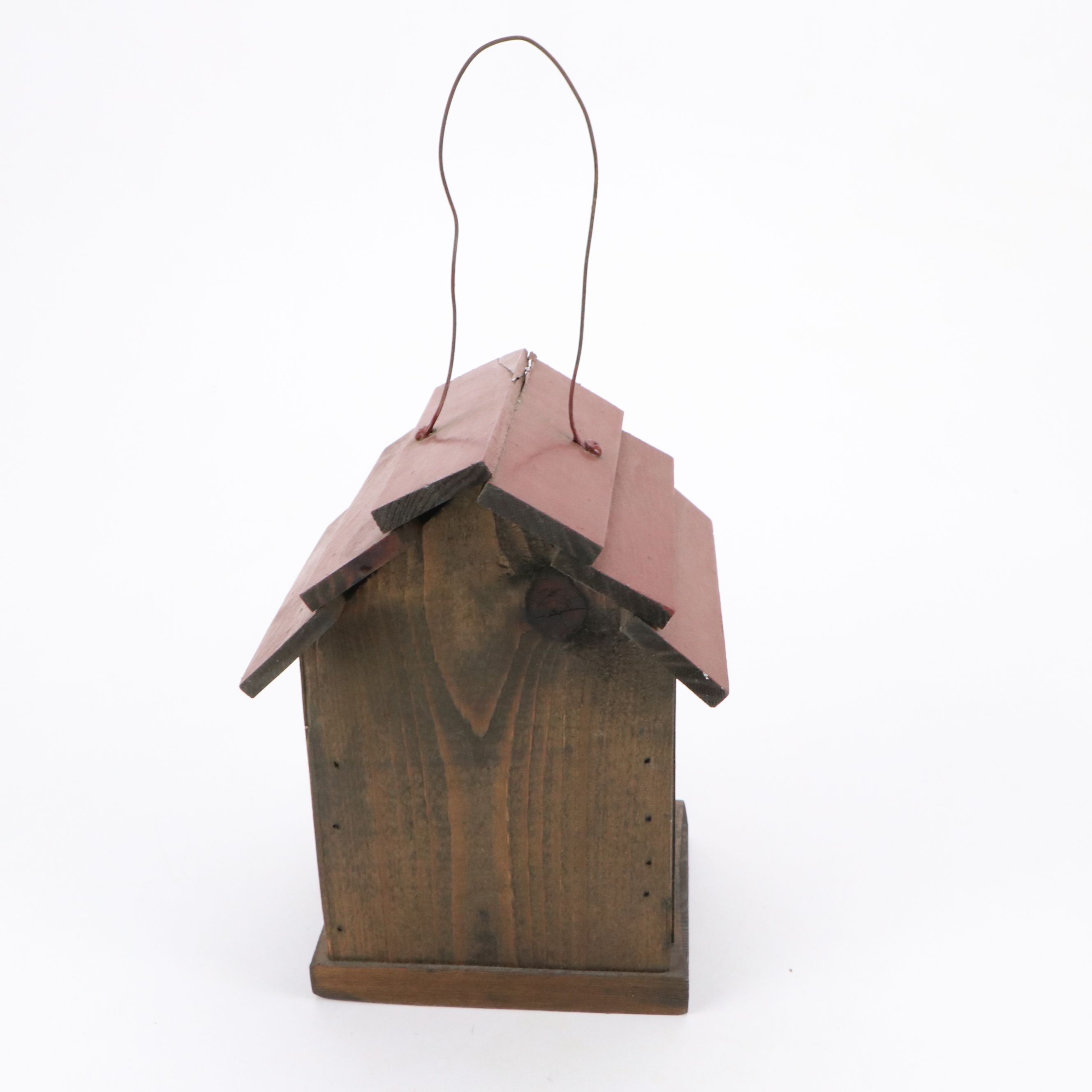 Green Cat, Cathedral and Hand-Painted Wood Birdhouses