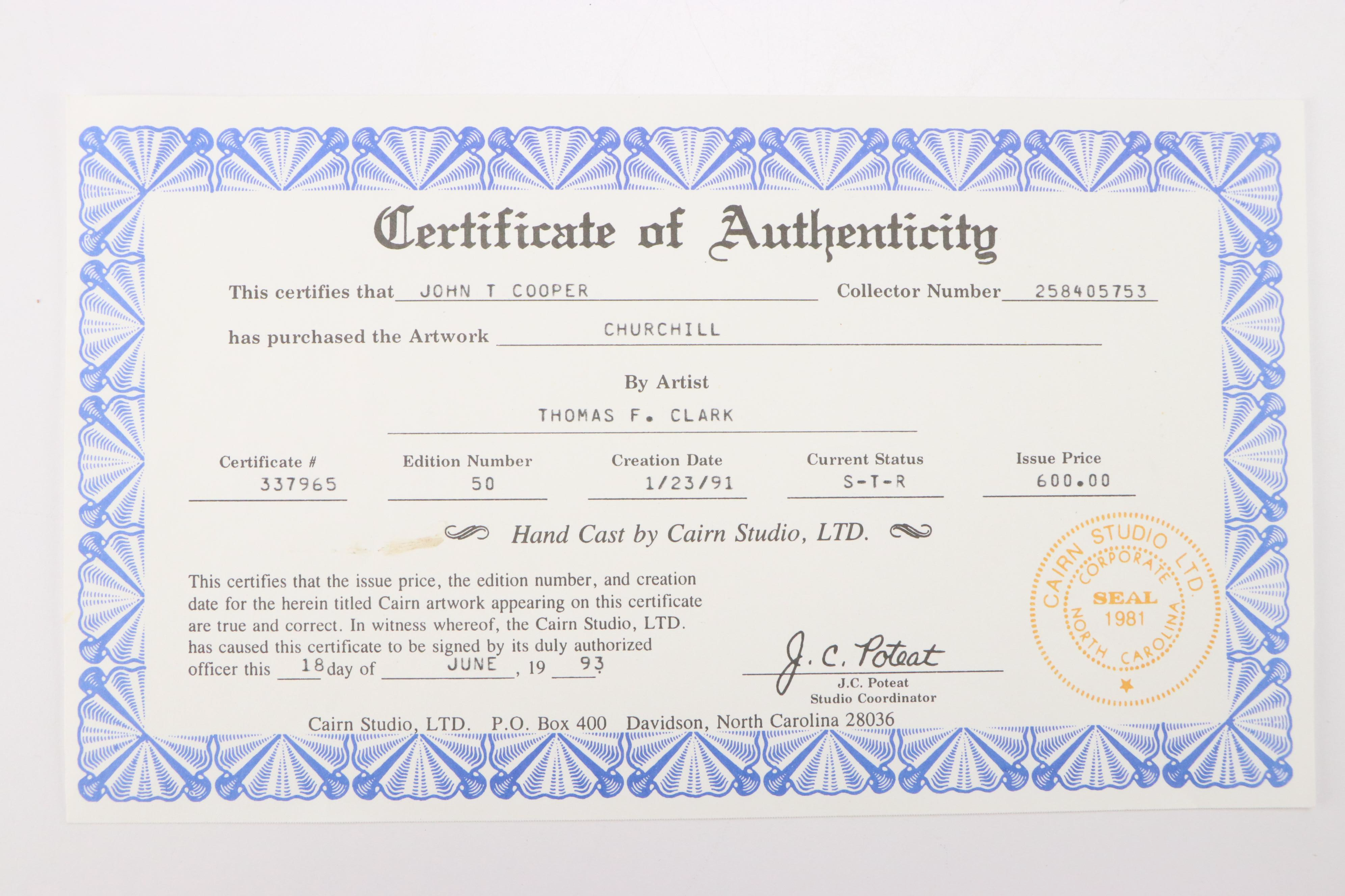 Cairn Studios Winston Churchill