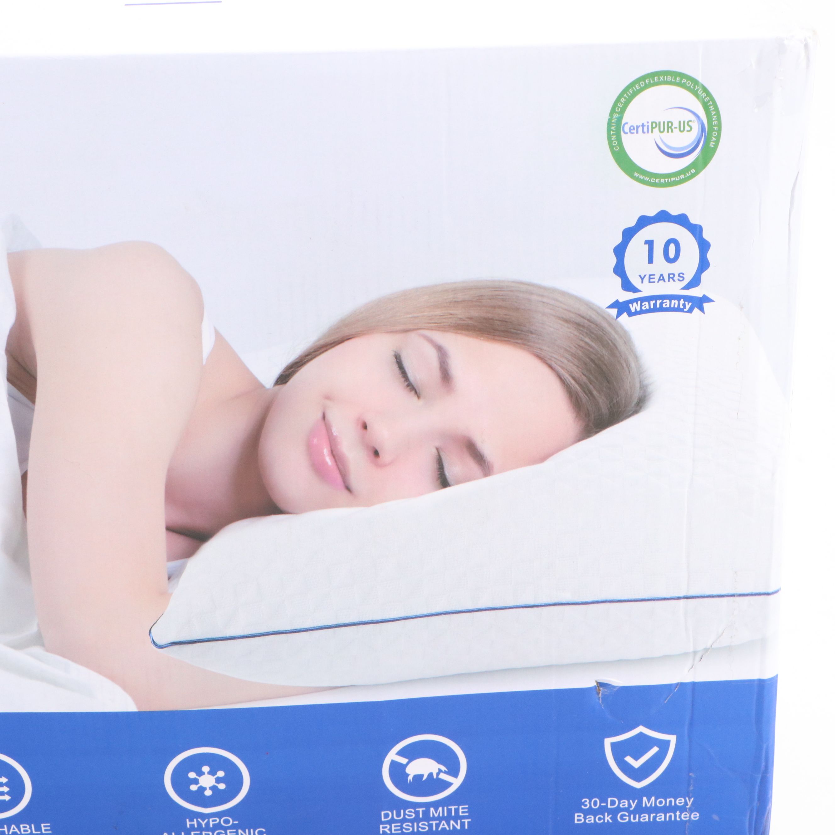 Two Comfy Temp Heating Pads with Viewstar Shredded Memory Foam Pillow