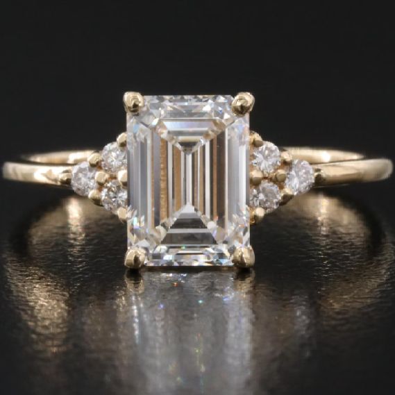 18K 2.17 CTW Lab Grown Diamond Ring with IGI Report